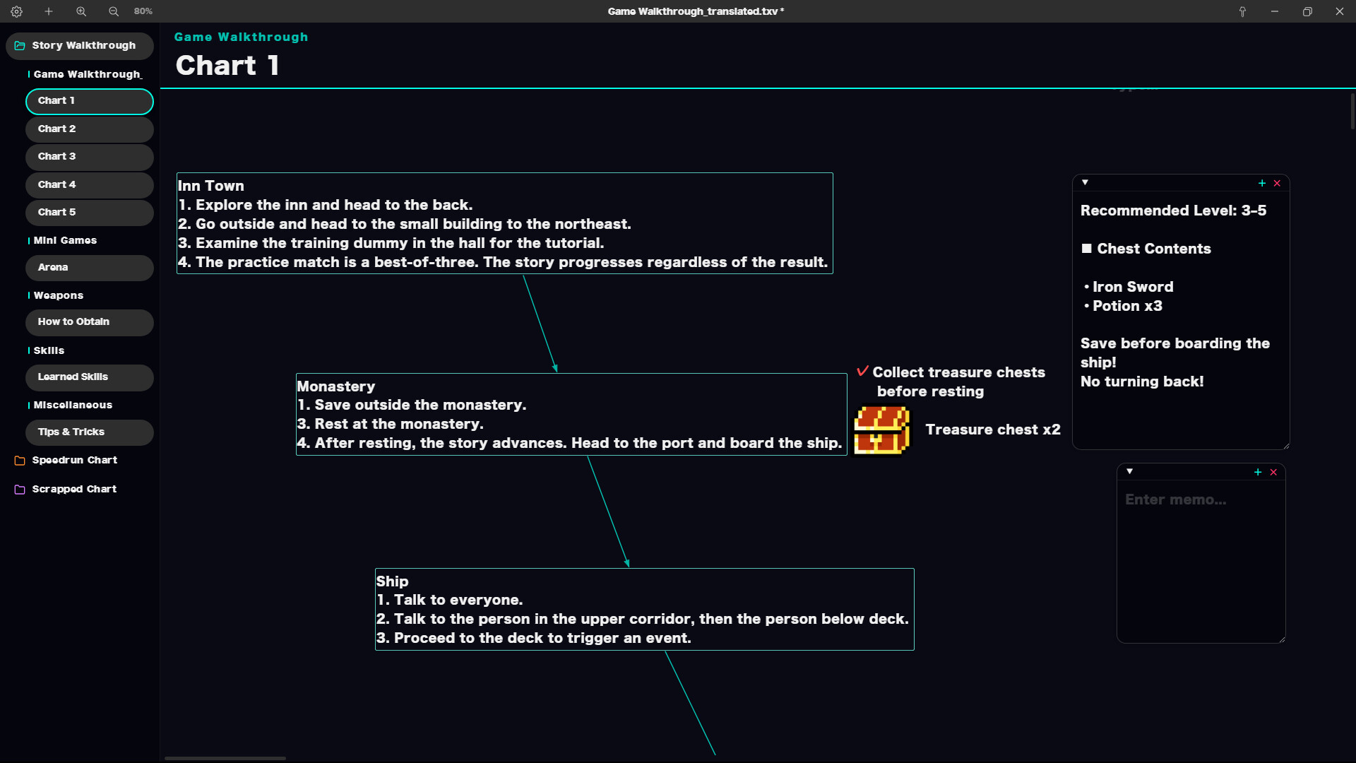 Textvas screenshot 2