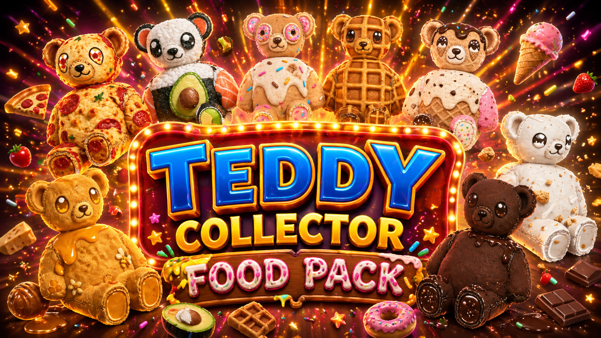 Teddy Collector - Food Pack screenshot 1