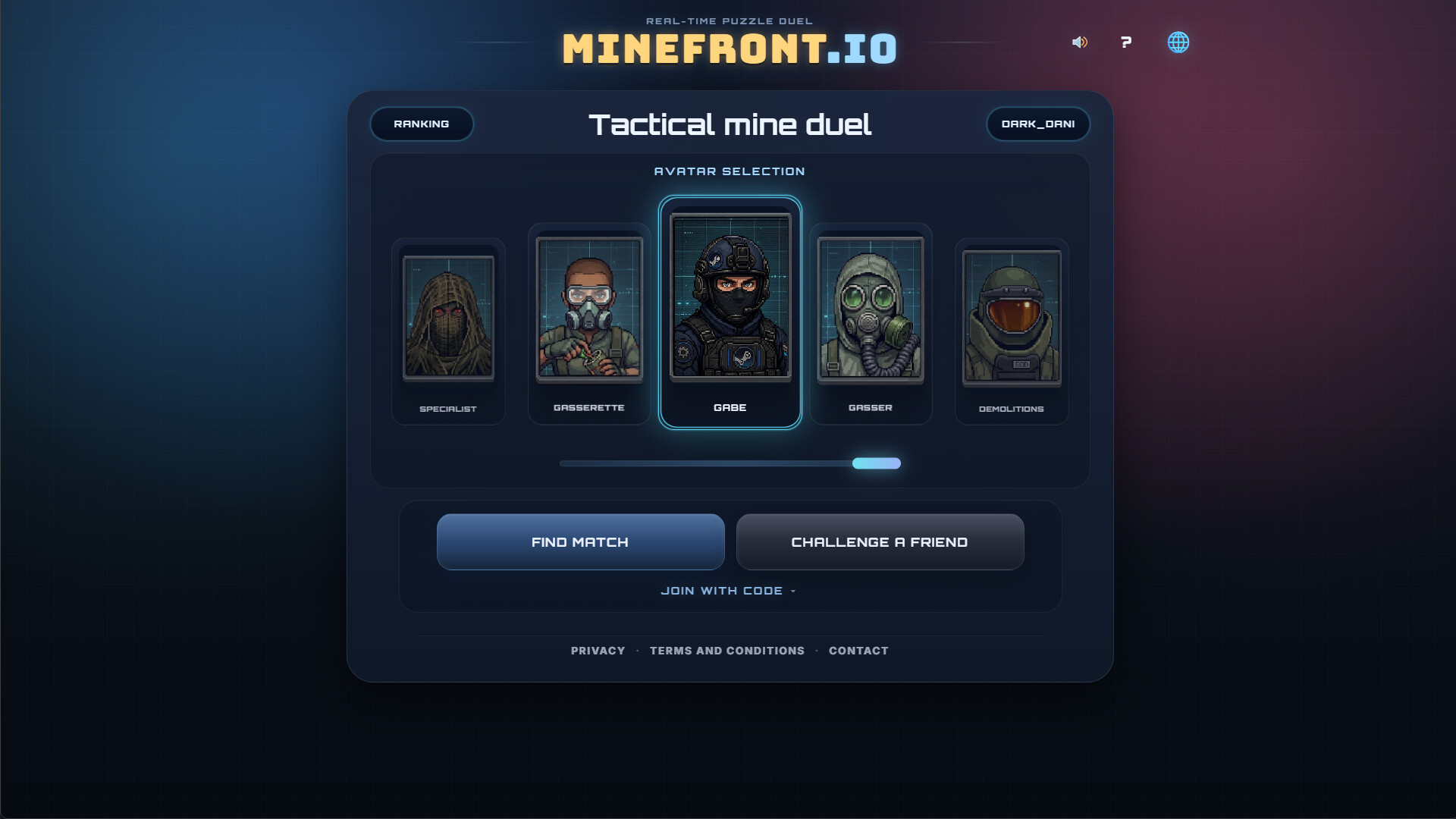 Minefront screenshot 1