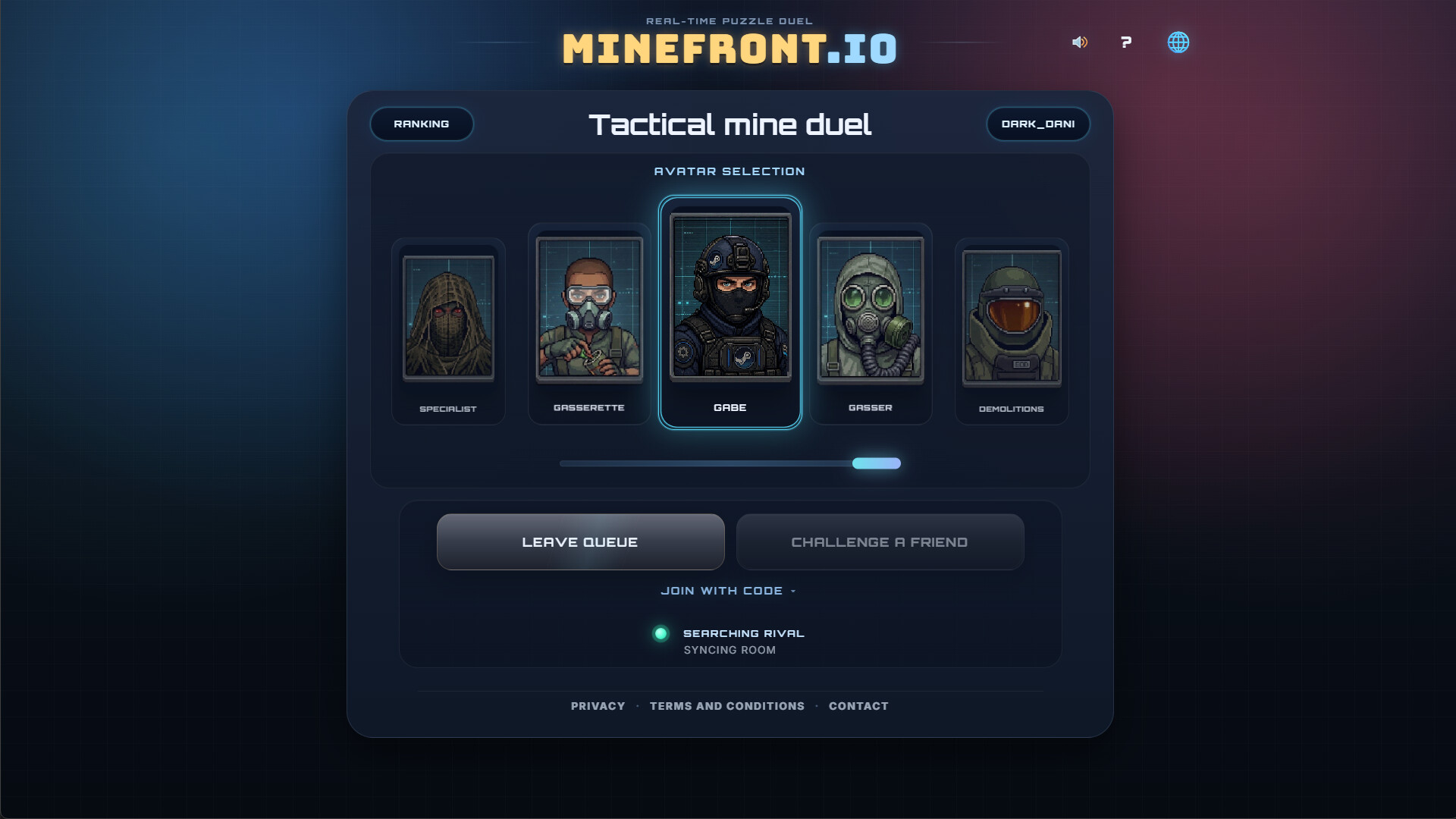 Minefront screenshot 2