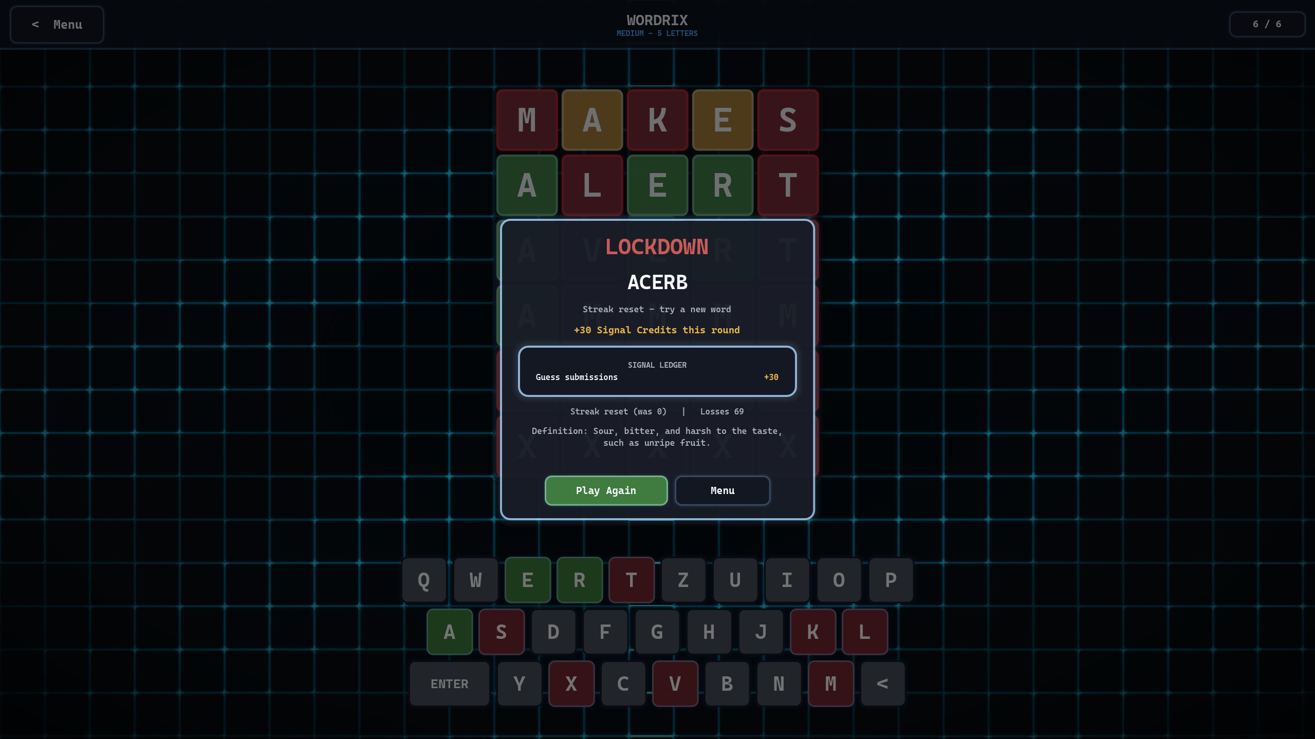 Wordrix screenshot 2