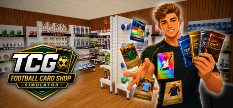 TCG Football Card Shop Simulator — Steam header
