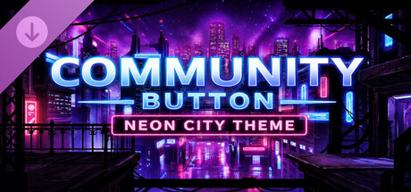 Community Button – Neon City Theme (Supporter Pack)