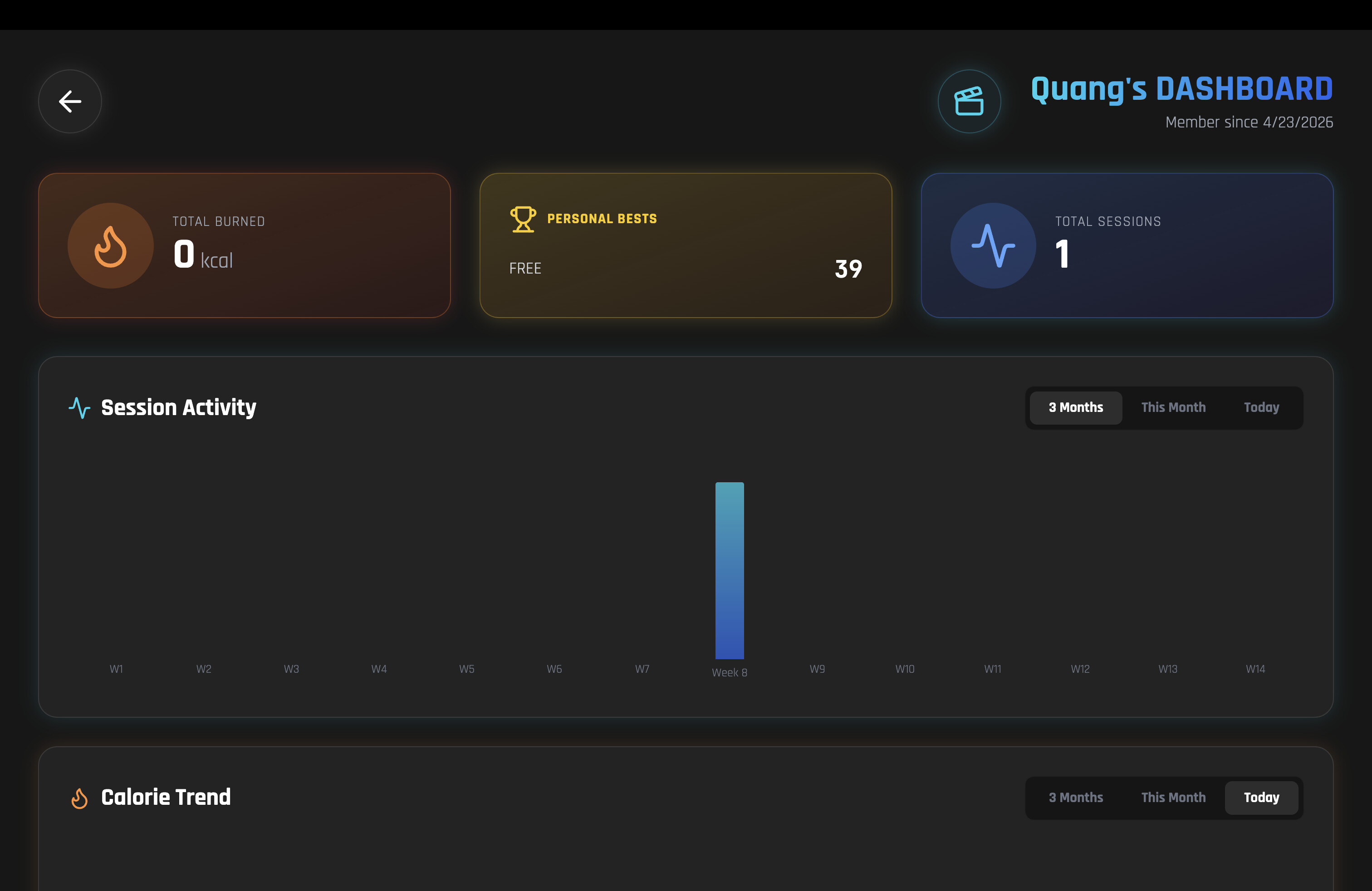 NinFit screenshot 3