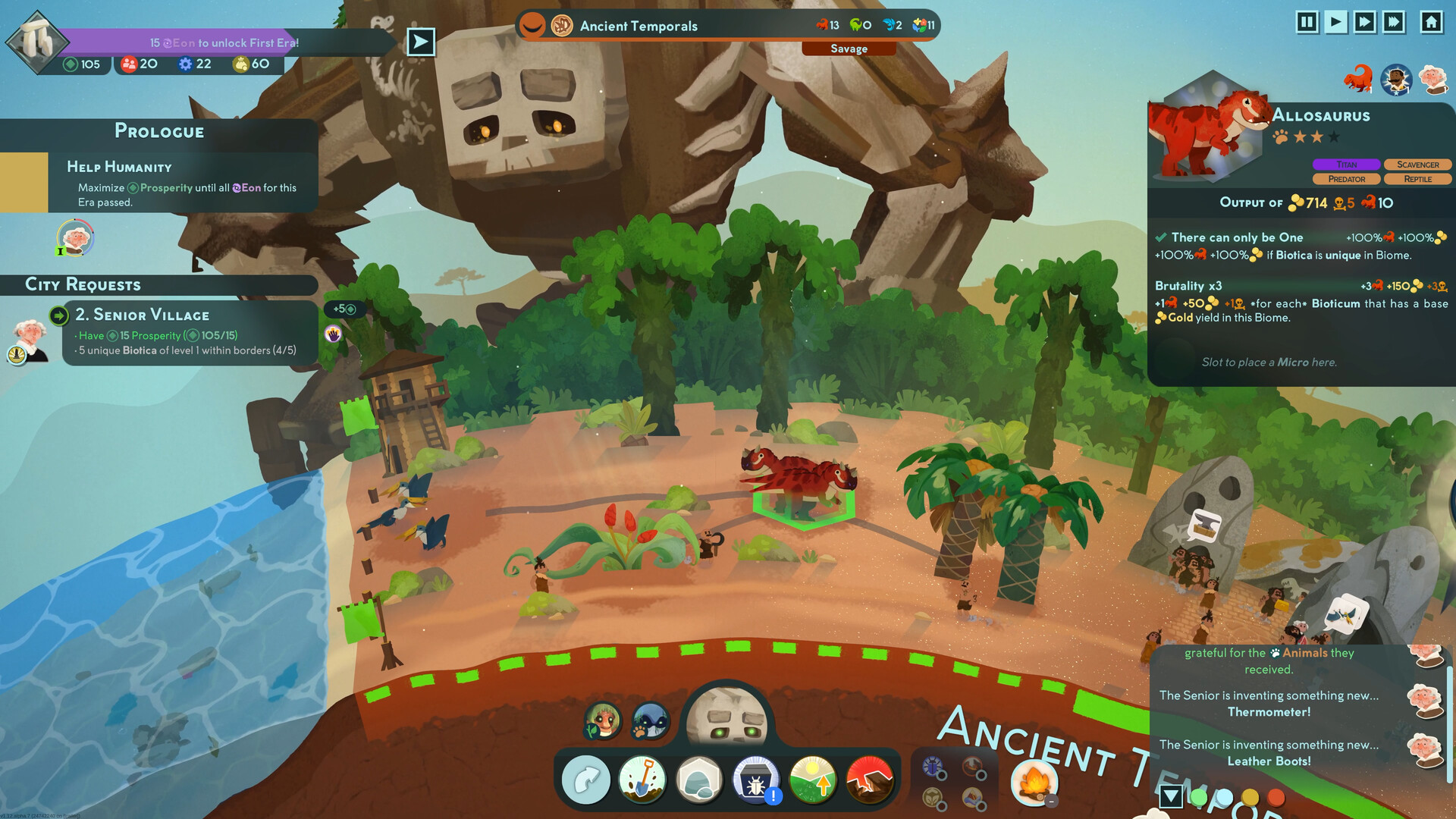 Reus 2 Jurassic gameplay screenshot 1