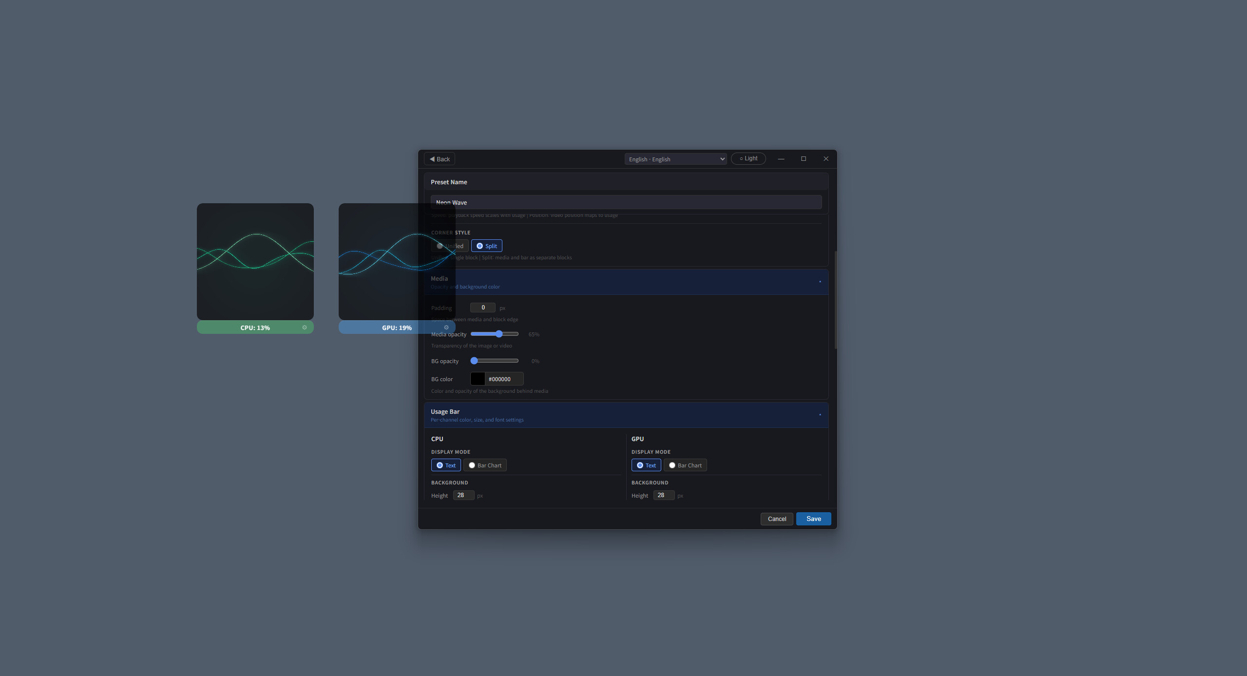 On Your Screen – Reactive CPU GPU Visualizer screenshot 3