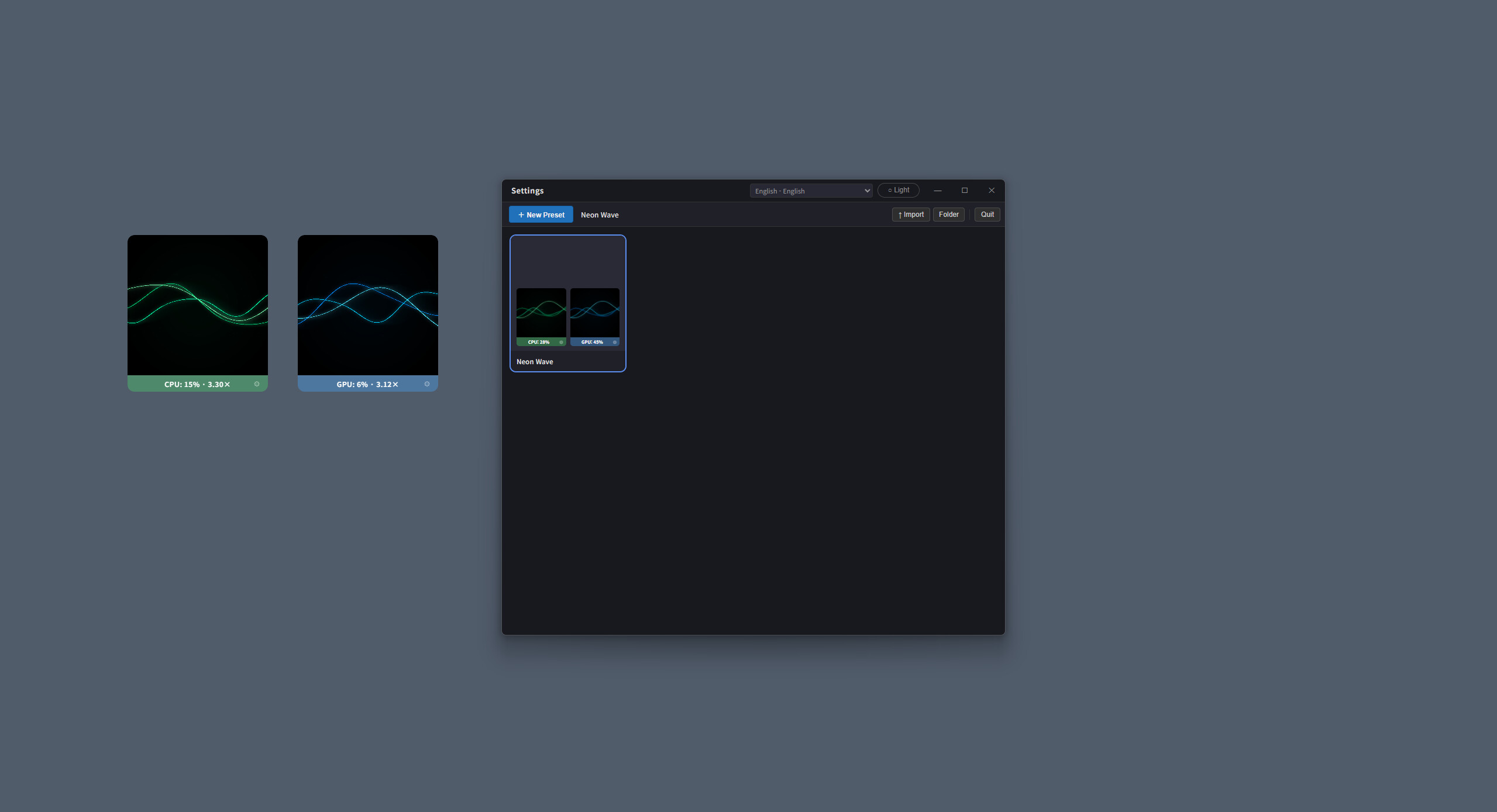 On Your Screen – Reactive CPU GPU Visualizer screenshot 2