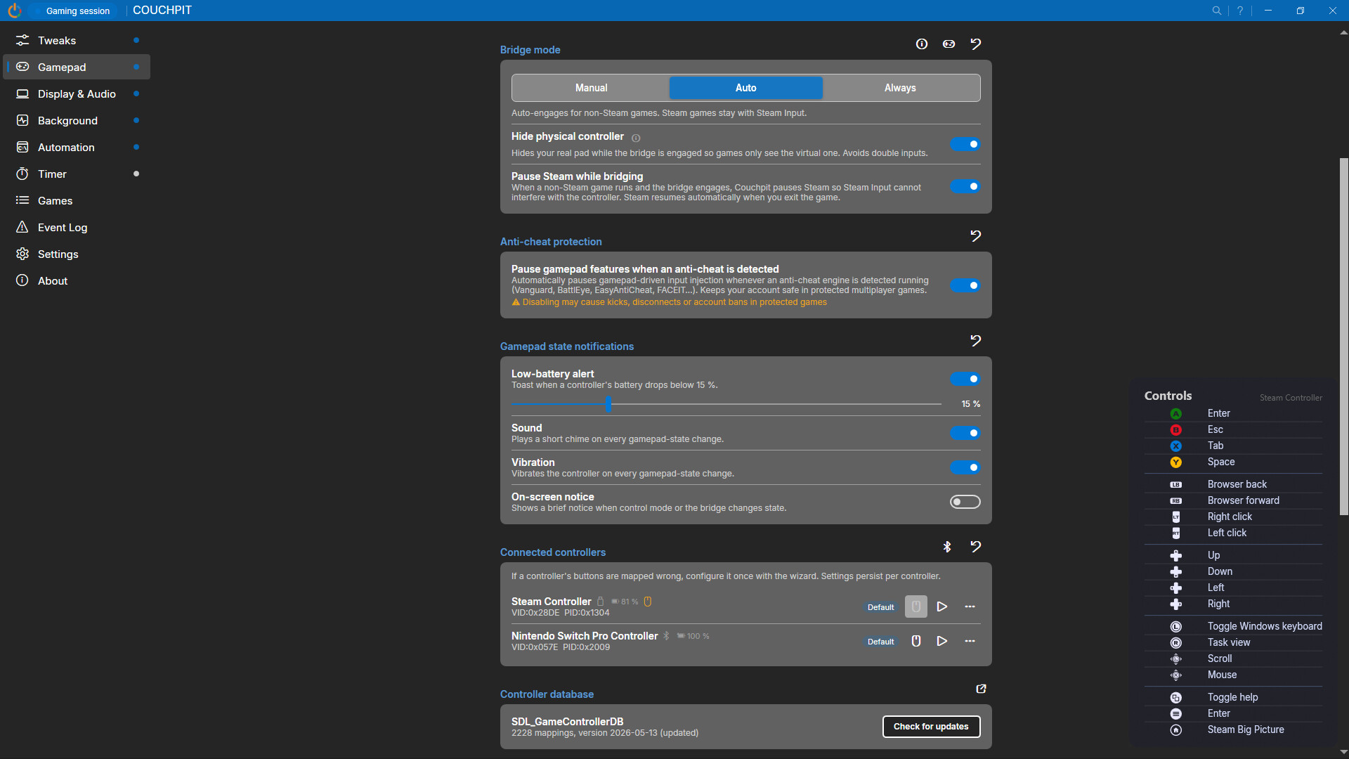 Couchpit screenshot 1