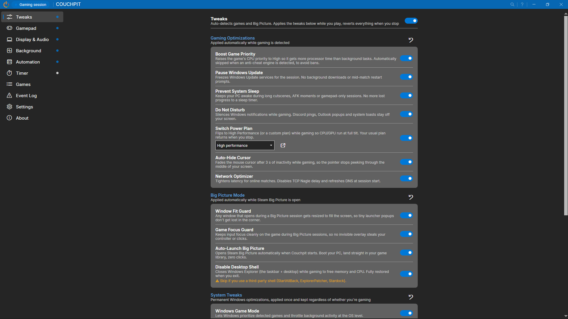 Couchpit screenshot 4
