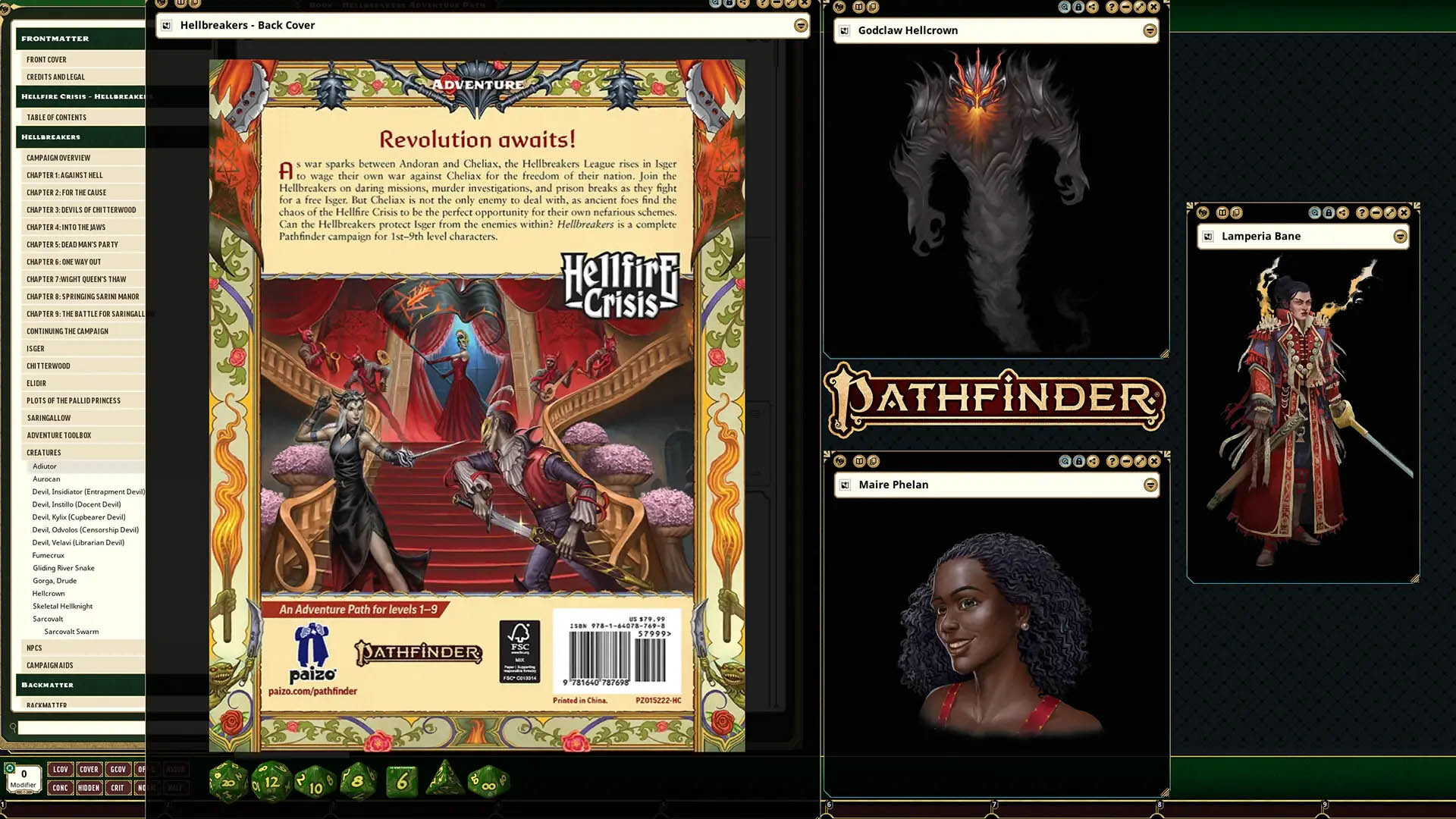 Fantasy Grounds - Pathfinder 2 RPG - Hellbreakers Adventure Path screenshot 6