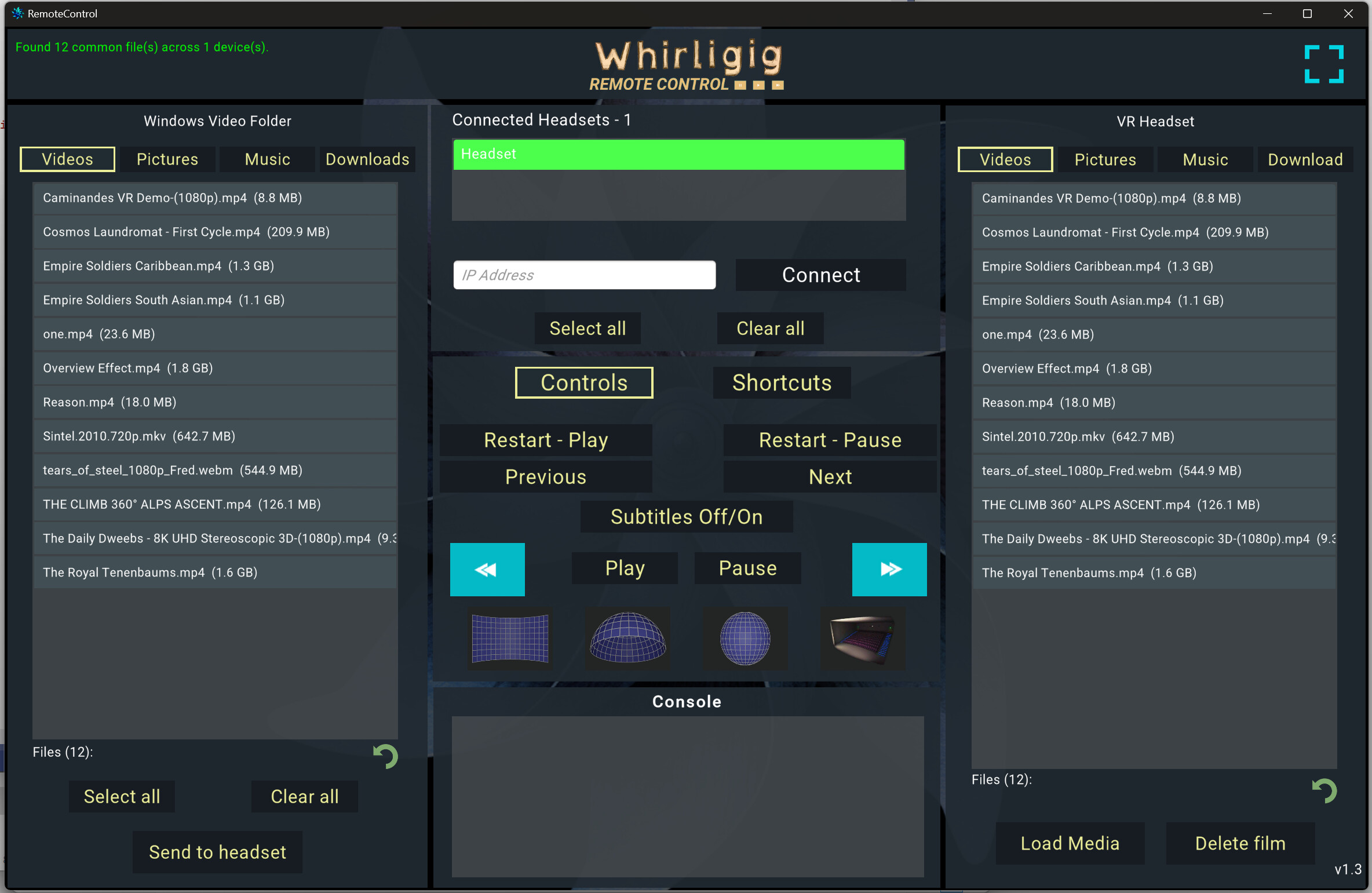 Whirligig Remote screenshot 1