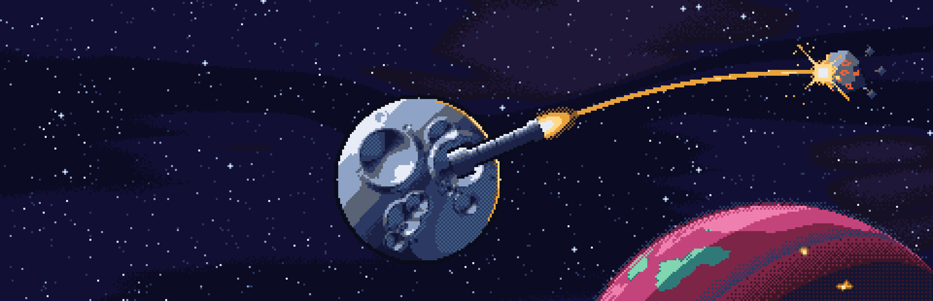 the moon is a gun
