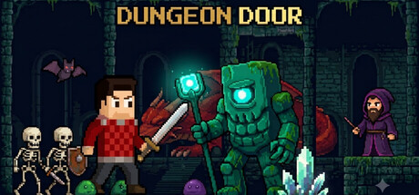 Dungeon door — Steam header