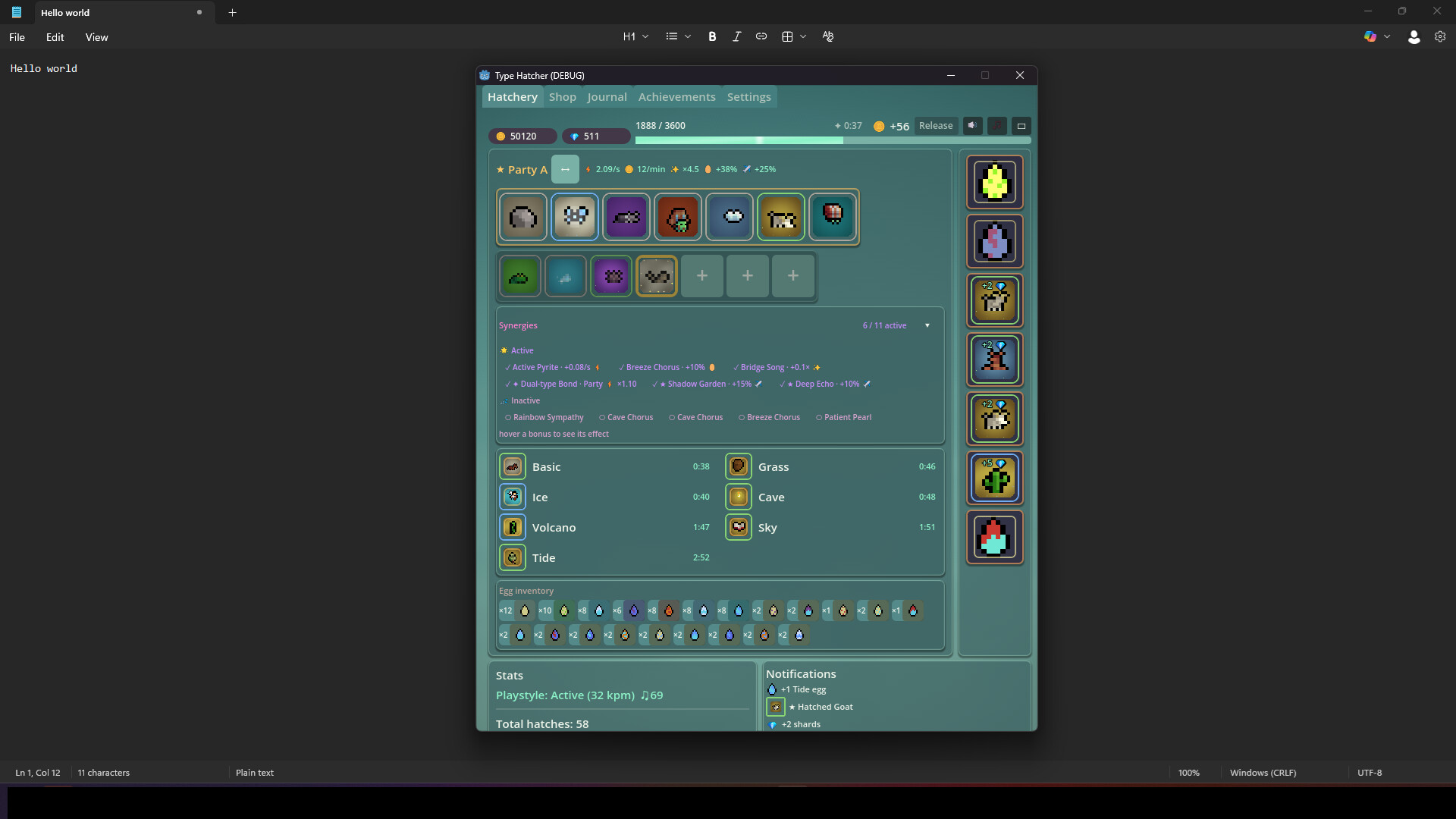 Type Hatcher screenshot 1