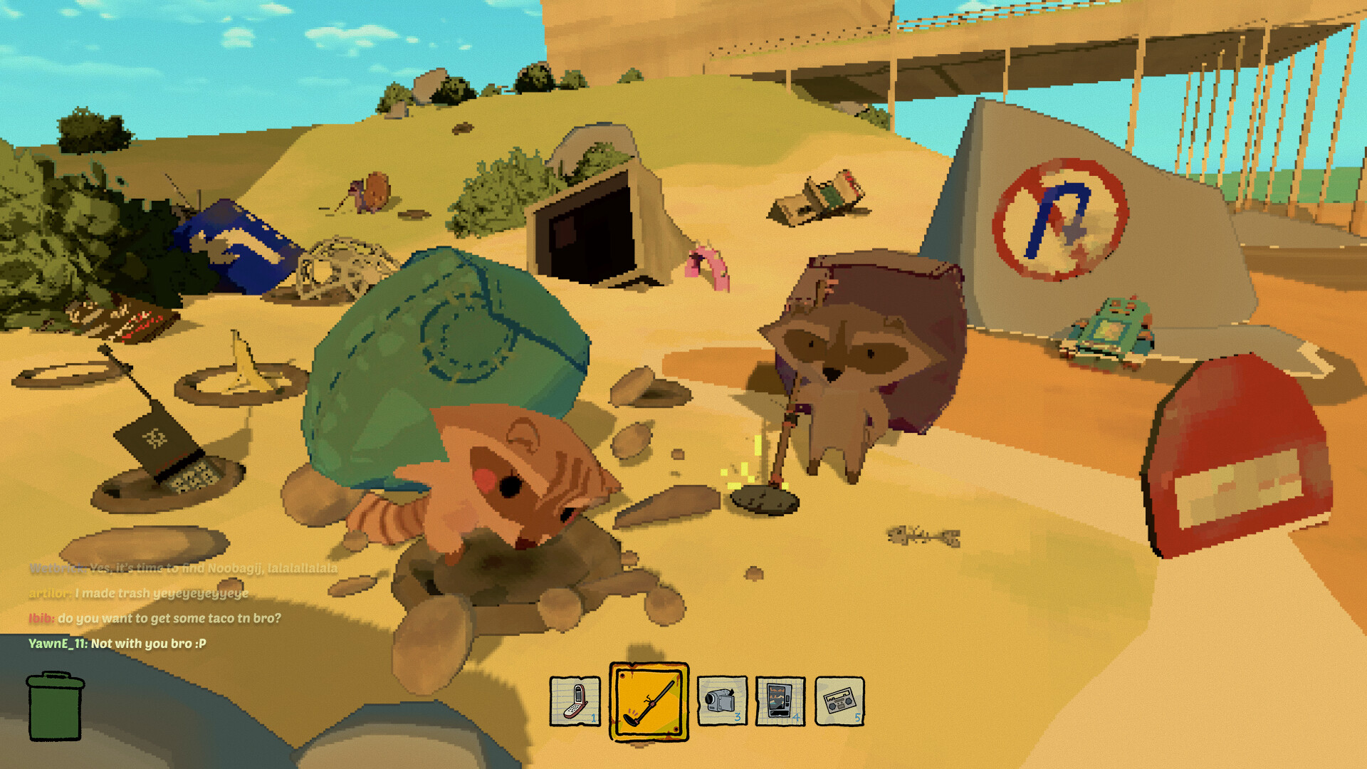 Racc & Roll - Gameplay menggali harta karun dengan detektor logam di pulau