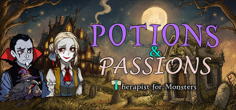 Potions & Passions: Therapist for Monsters — Steam header