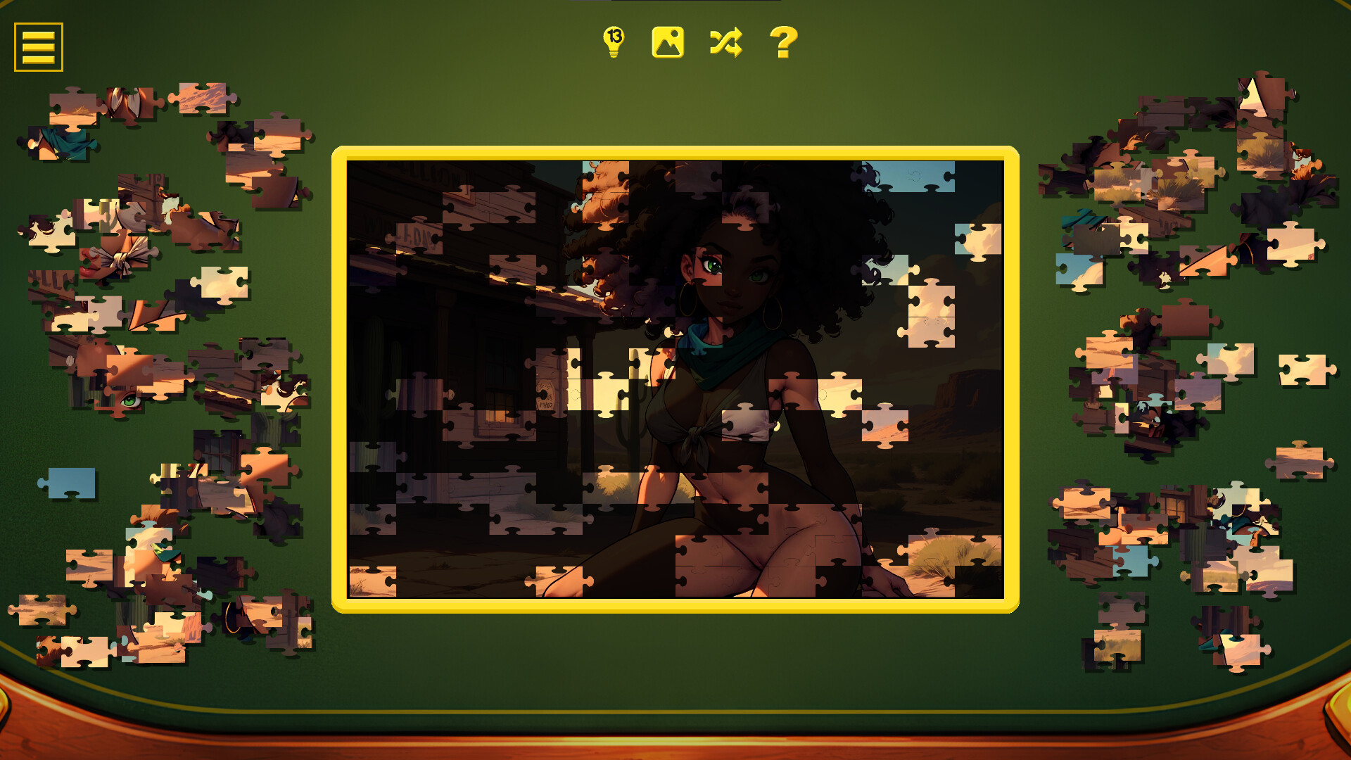 Wild West Desire - Naughty Jigsaw screenshot 2