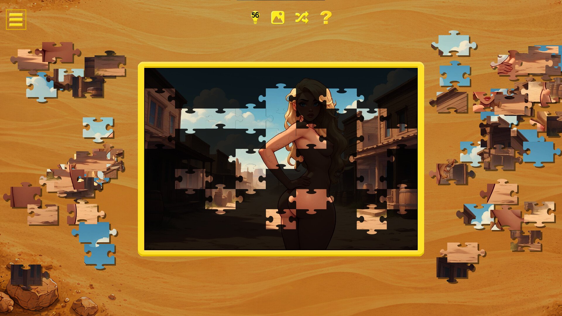 Wild West Desire - Naughty Jigsaw screenshot 5