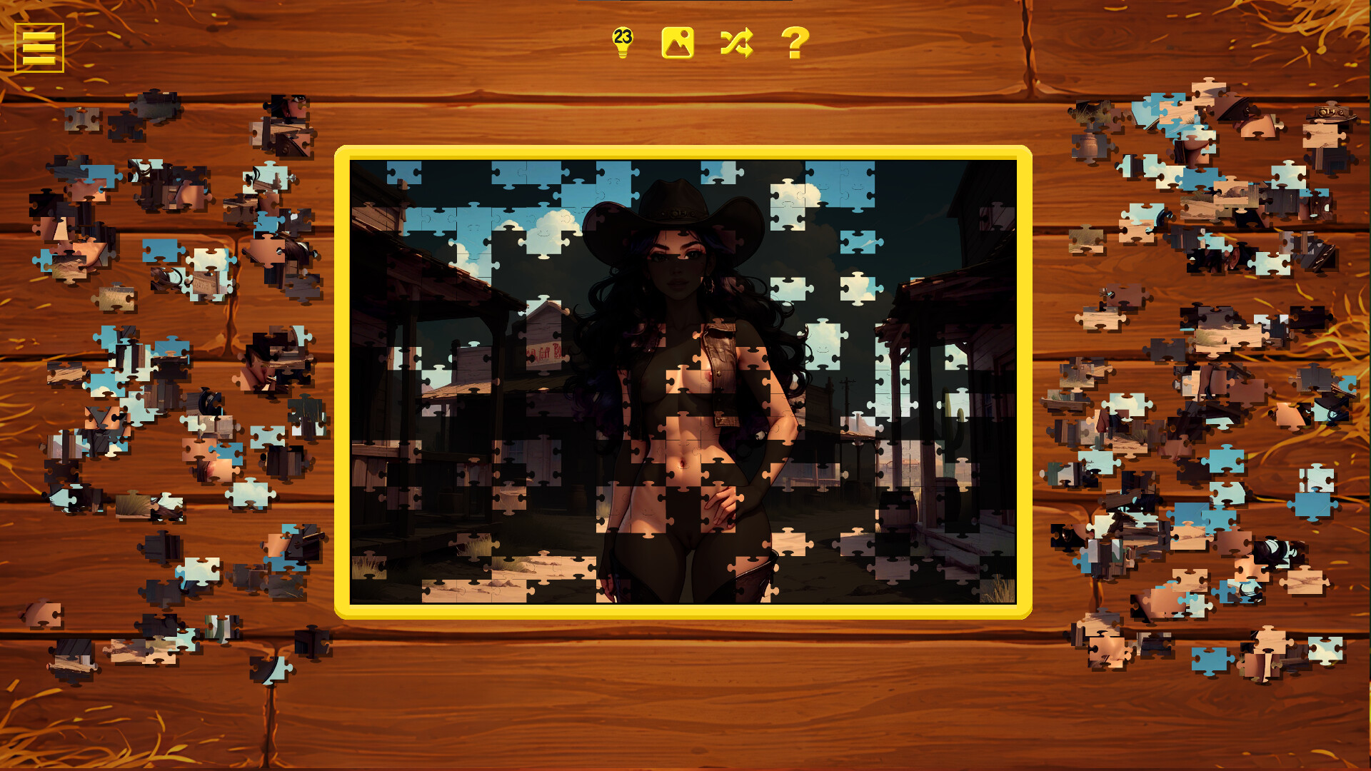 Wild West Desire - Naughty Jigsaw screenshot 3