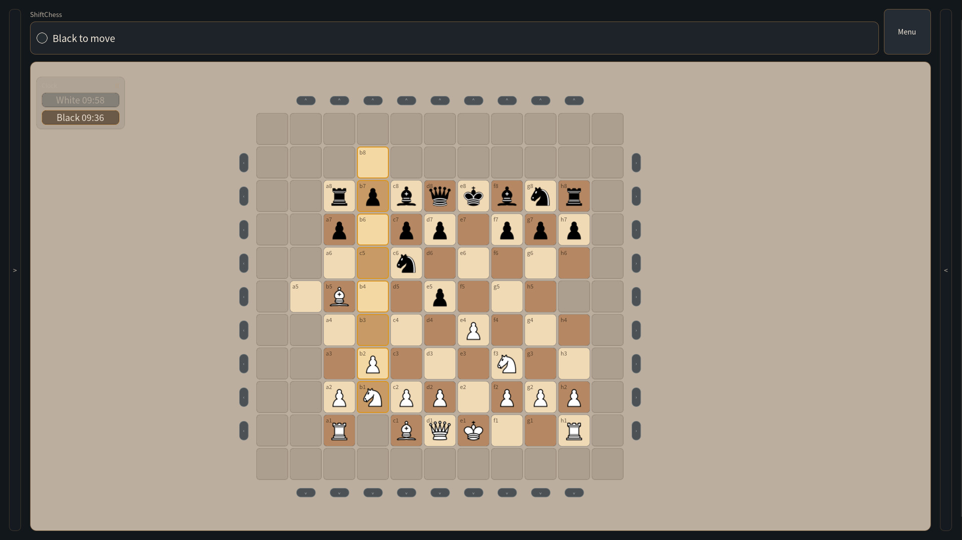 Shift Chess screenshot 1