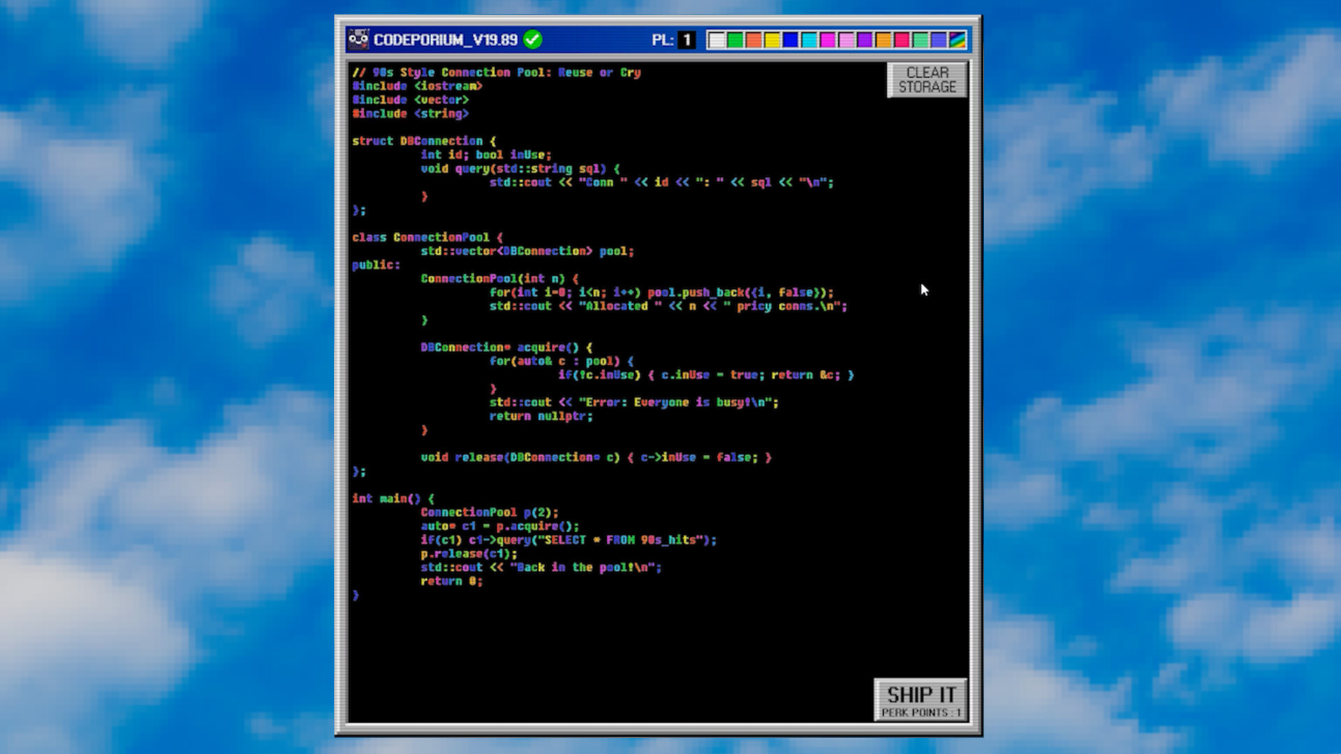 MatchMaker95 - A Programming Simulator screenshot 4