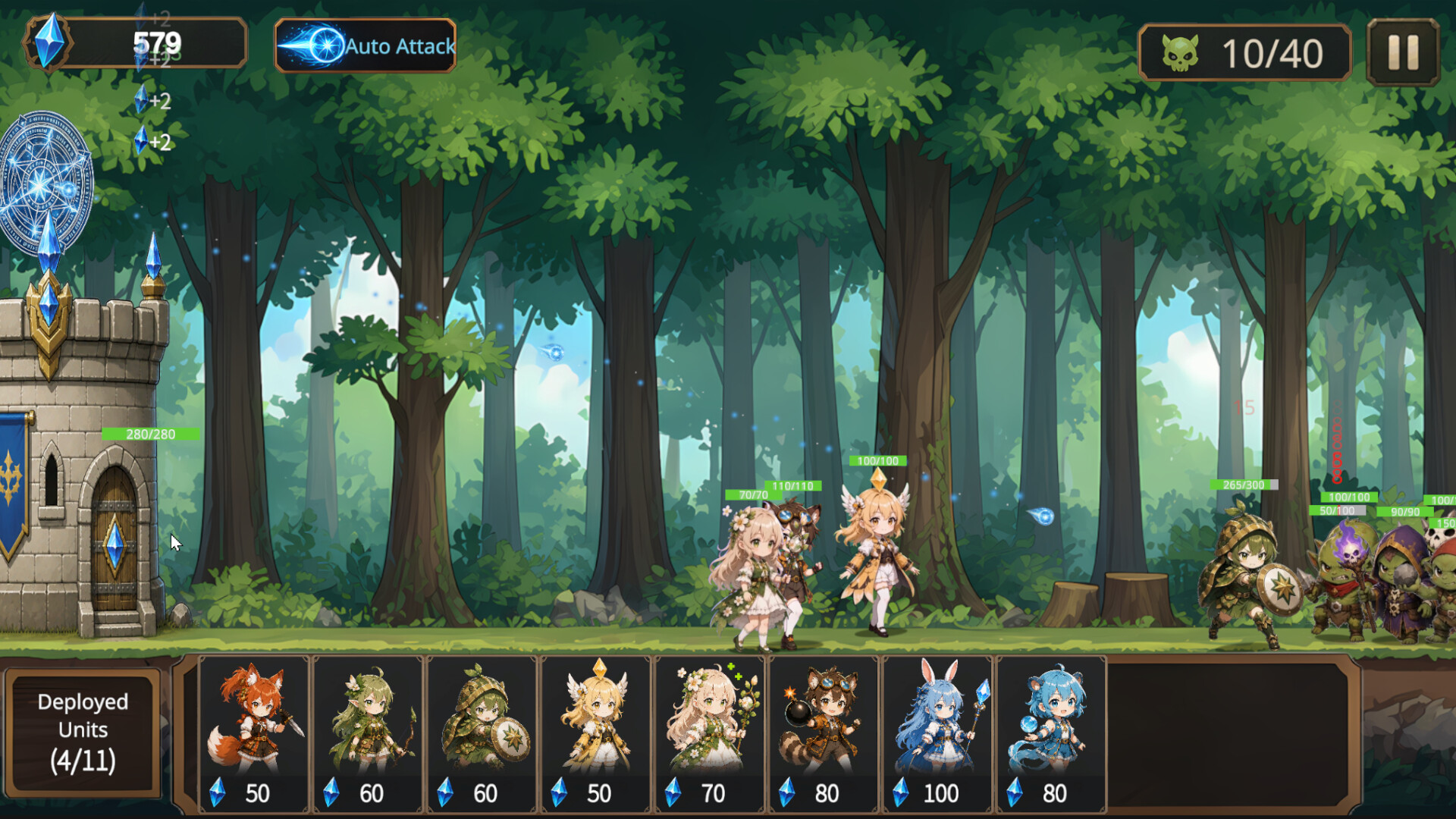 Girls vs Goblins gameplay screenshot 2