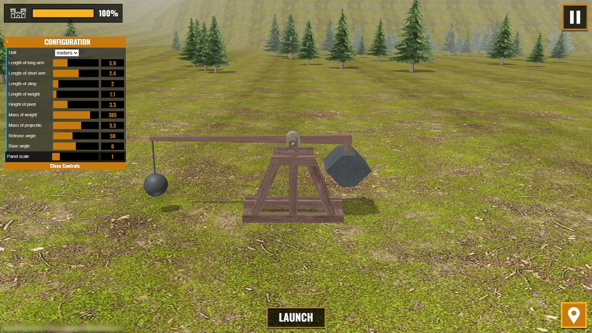 Trebuchet Simulator screenshot 1