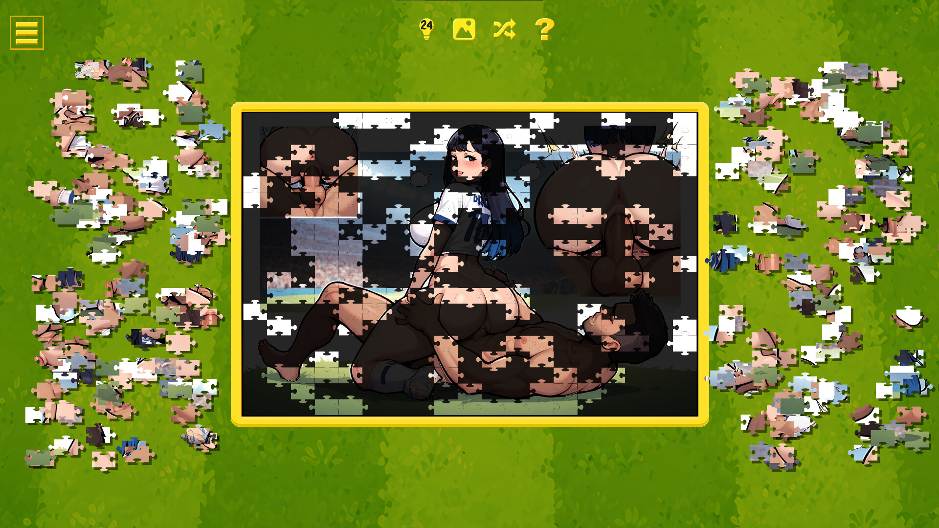 Soccer Cup Girls – Hentai Jigsaw screenshot 2