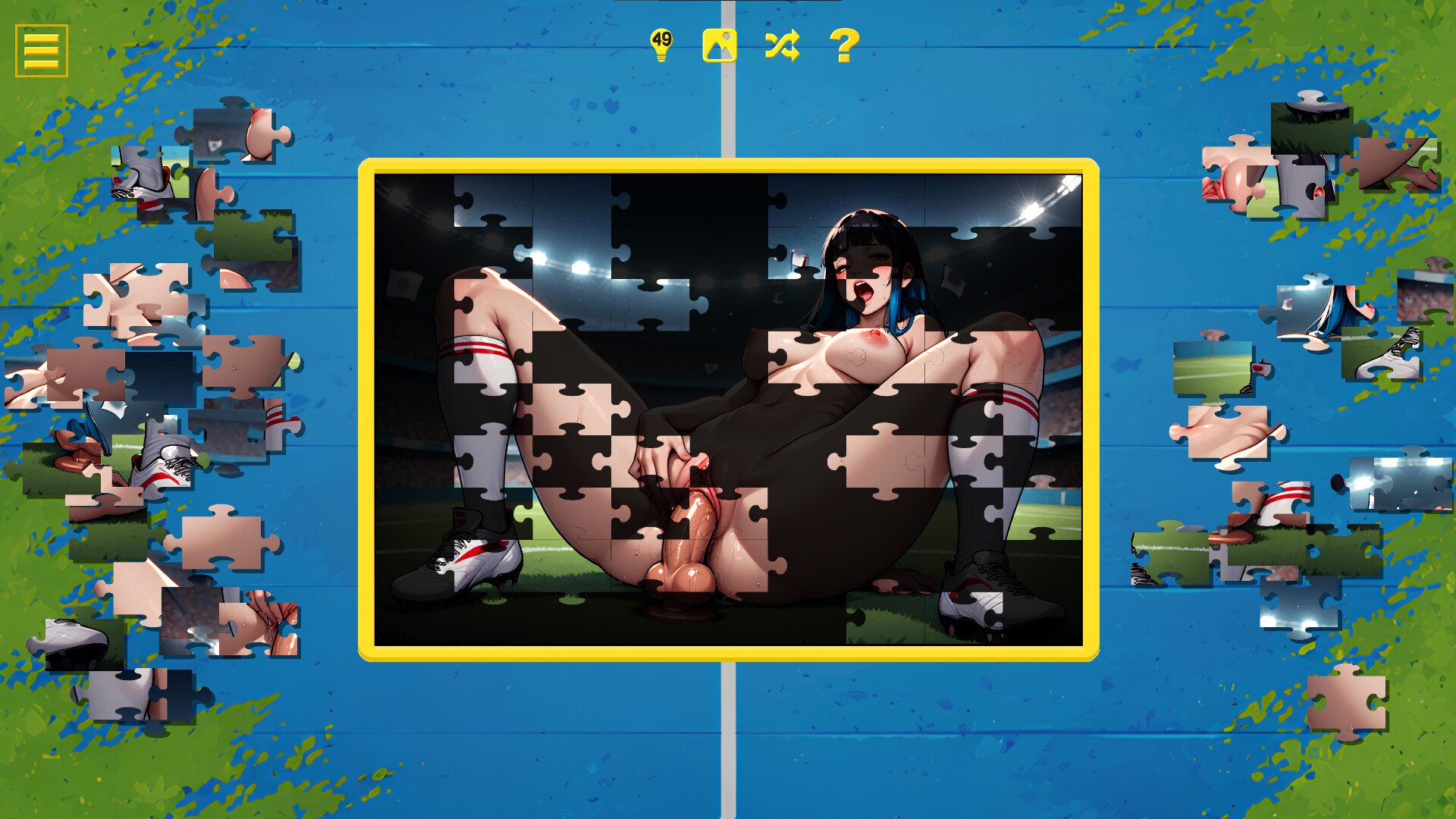 Soccer Cup Girls – Hentai Jigsaw screenshot 9