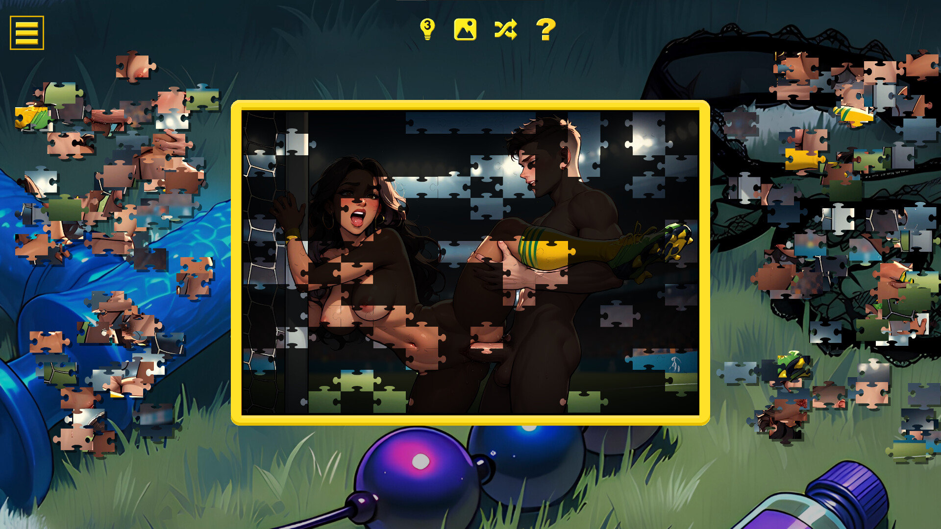 Soccer Cup Girls – Hentai Jigsaw screenshot 3