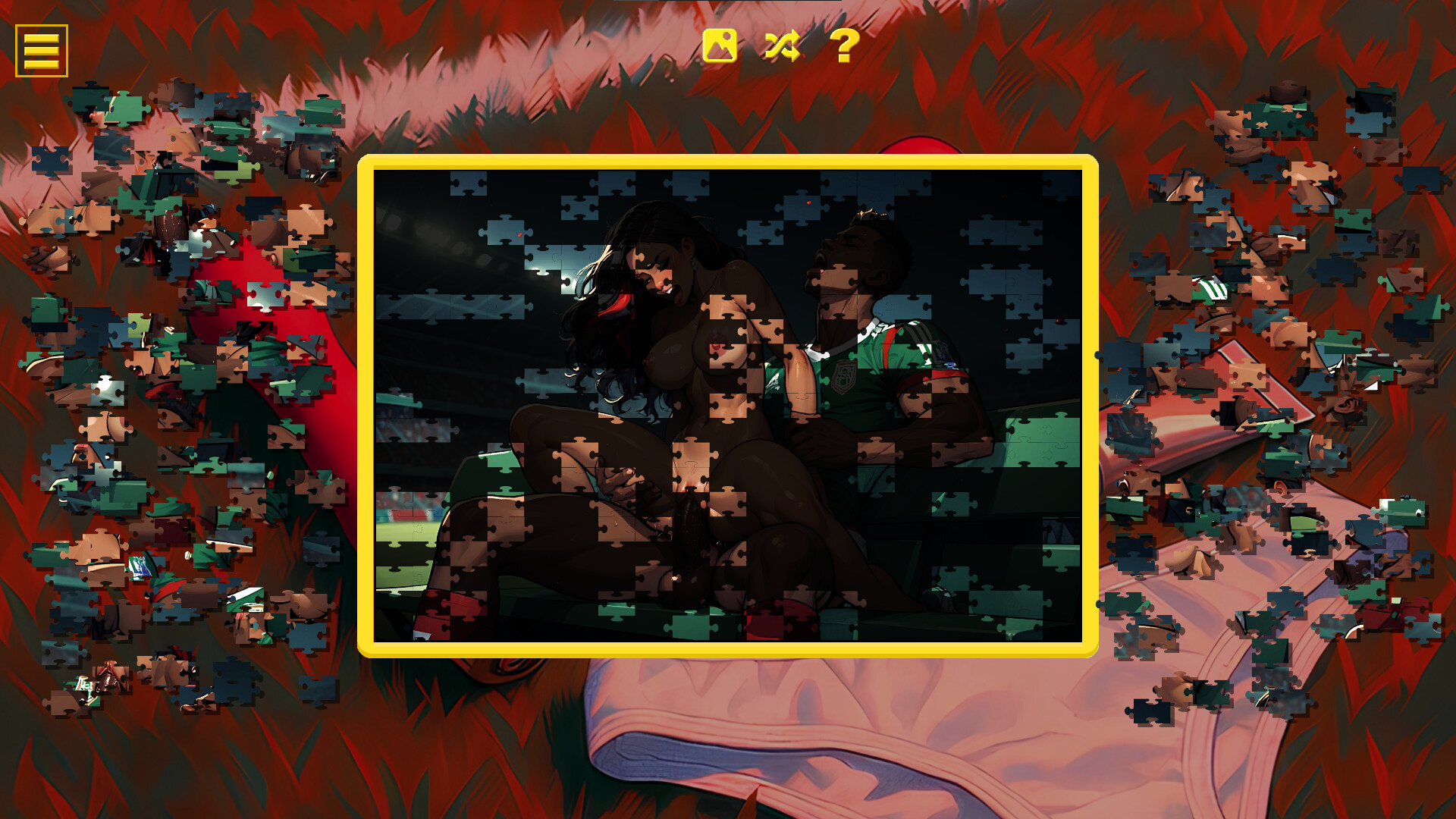 Soccer Cup Girls – Hentai Jigsaw screenshot 1
