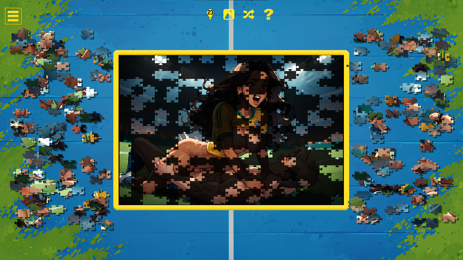 Soccer Cup Girls – Hentai Jigsaw screenshot 5