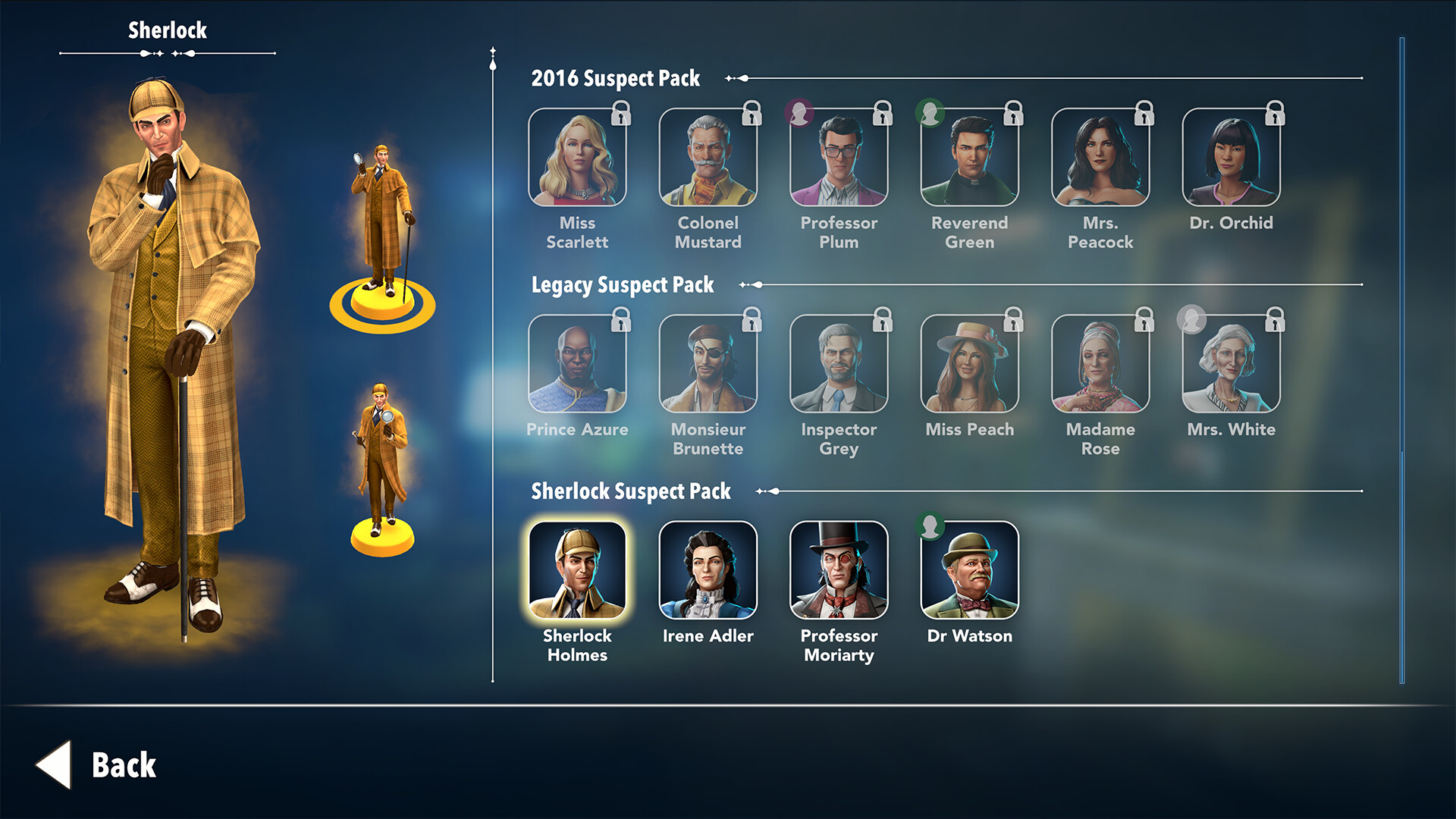 Clue/Cluedo: Sherlock Suspect Pack on Steam