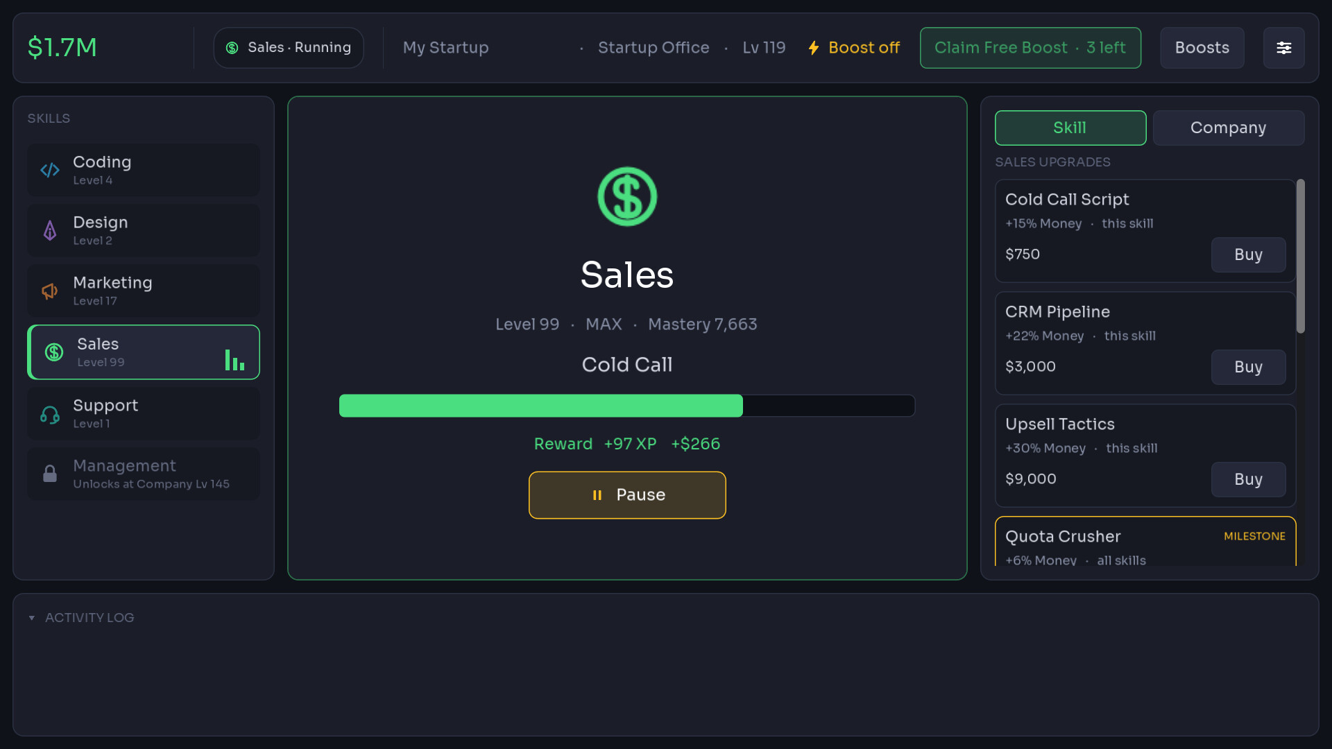 Idle Startup screenshot 1