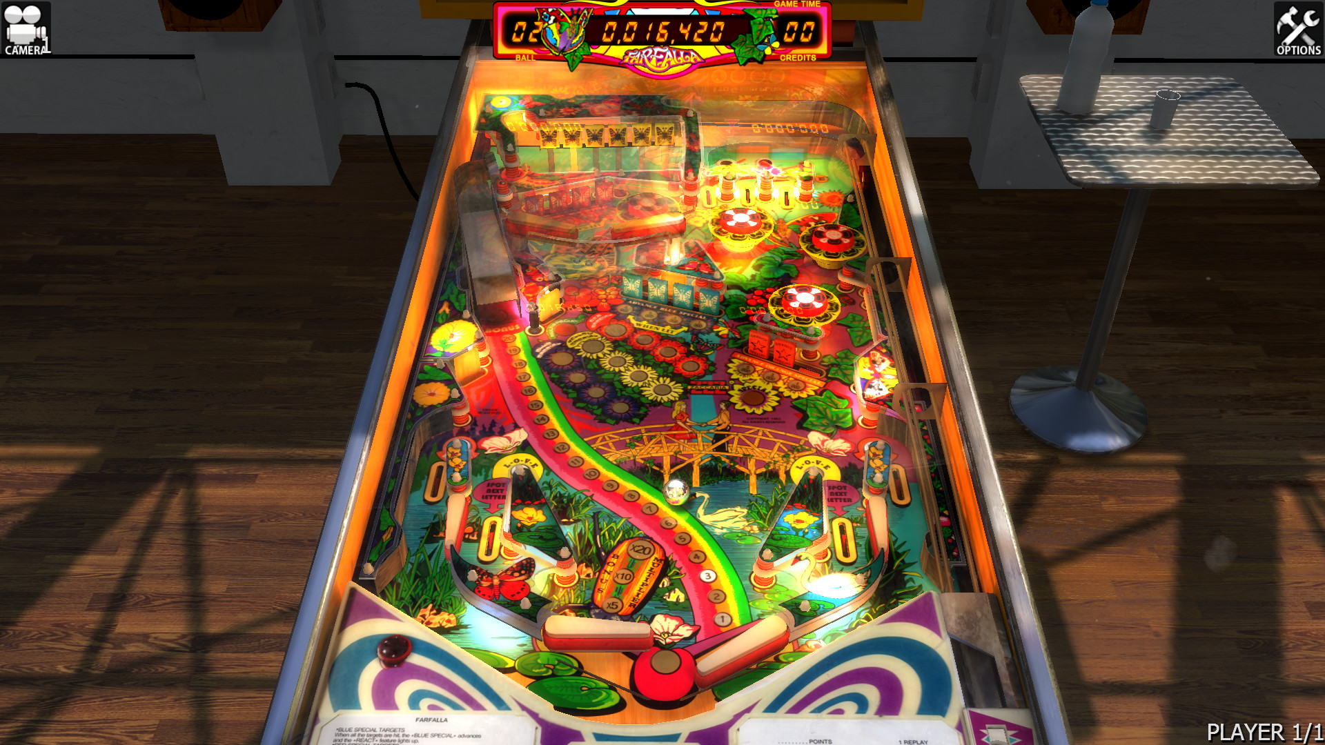 Zaccaria Pinball - Farfalla Table screenshot 1