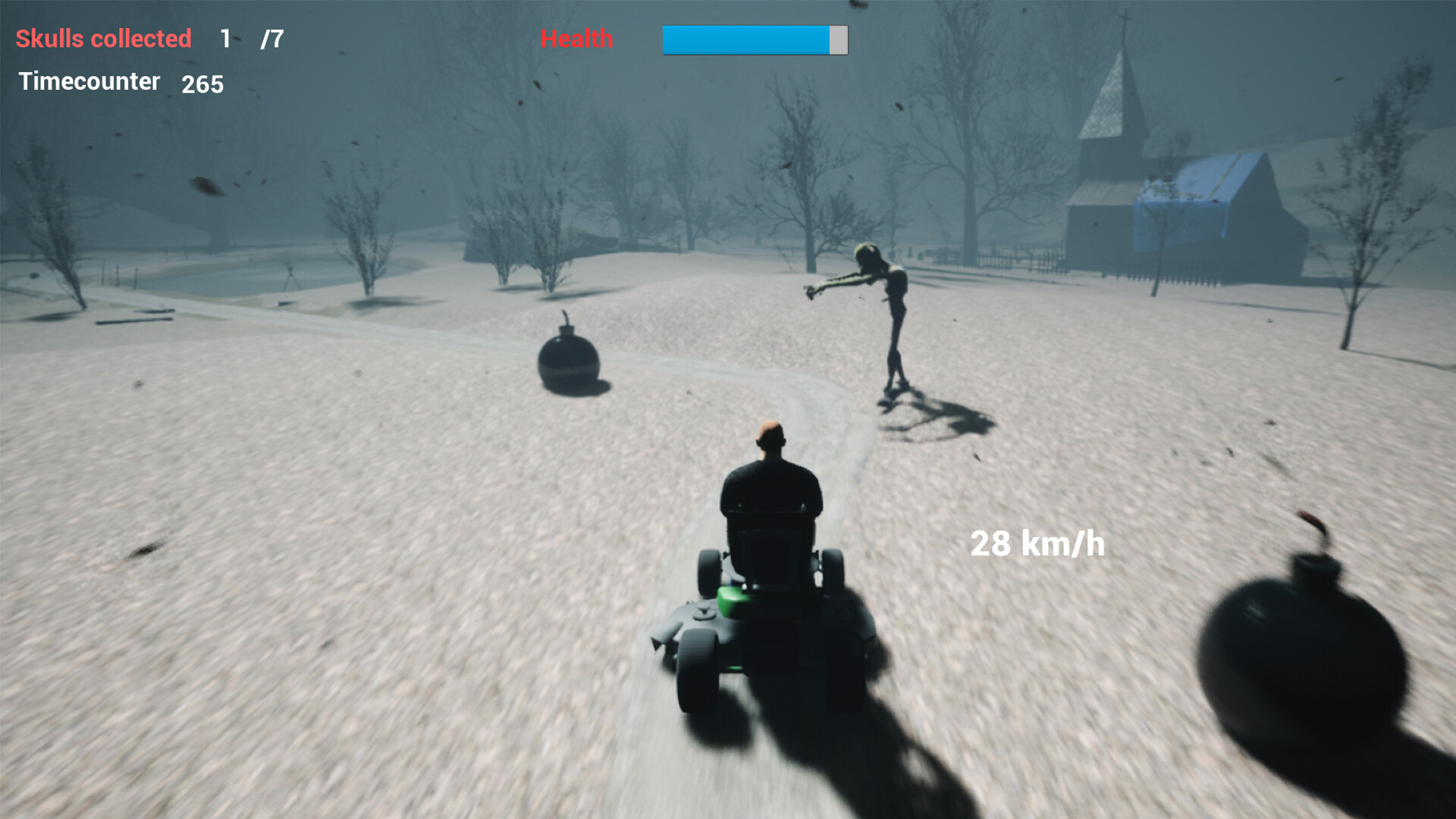 Lawnmower Game Horrorland screenshot 1