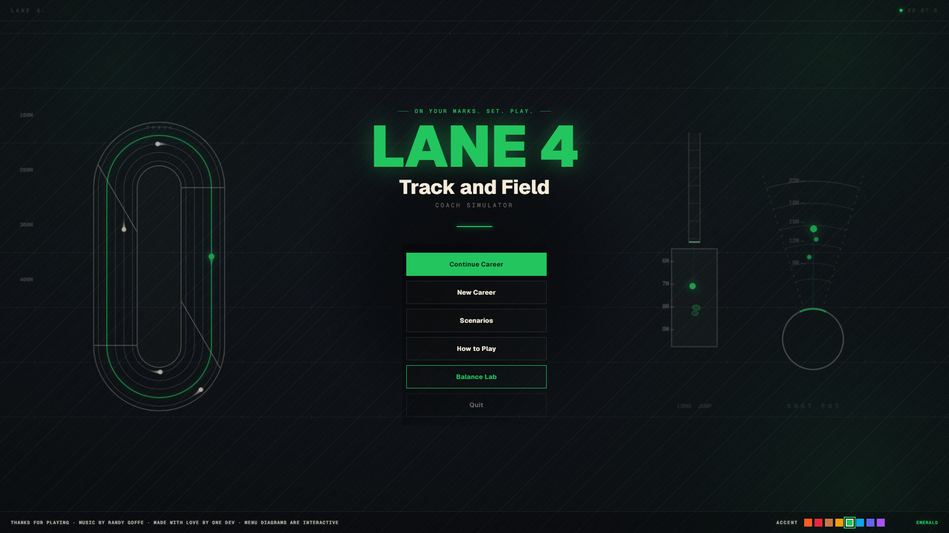 Lane 4 Track and Field Coach Simulator gameplay screenshot 1