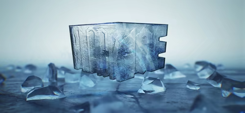 Black Ice Mod logo displayed among pieces of ice.