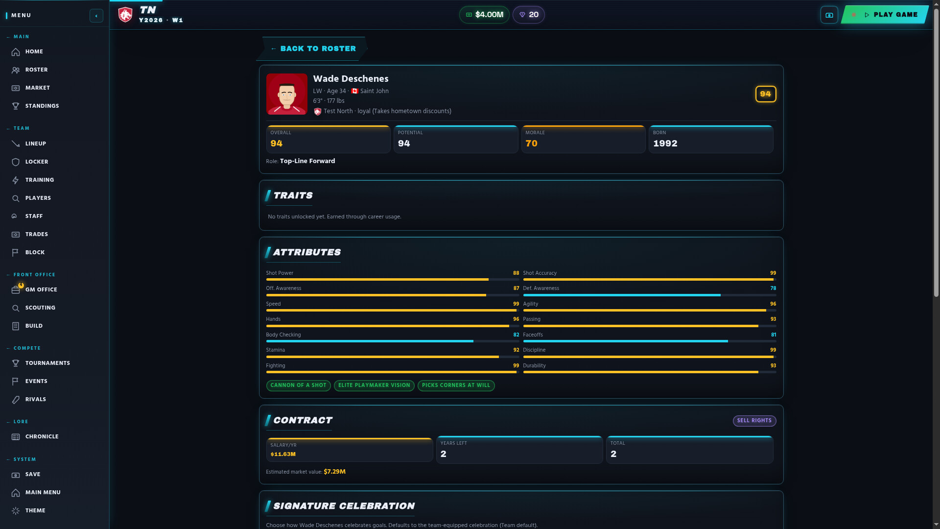 OvertimeGM screenshot 1
