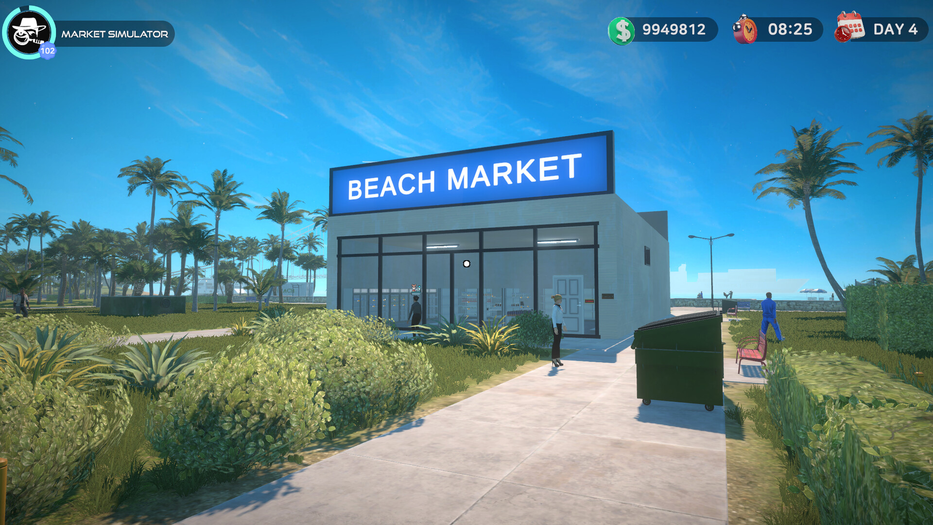 Market Simulator Miami Beach gameplay screenshot 2