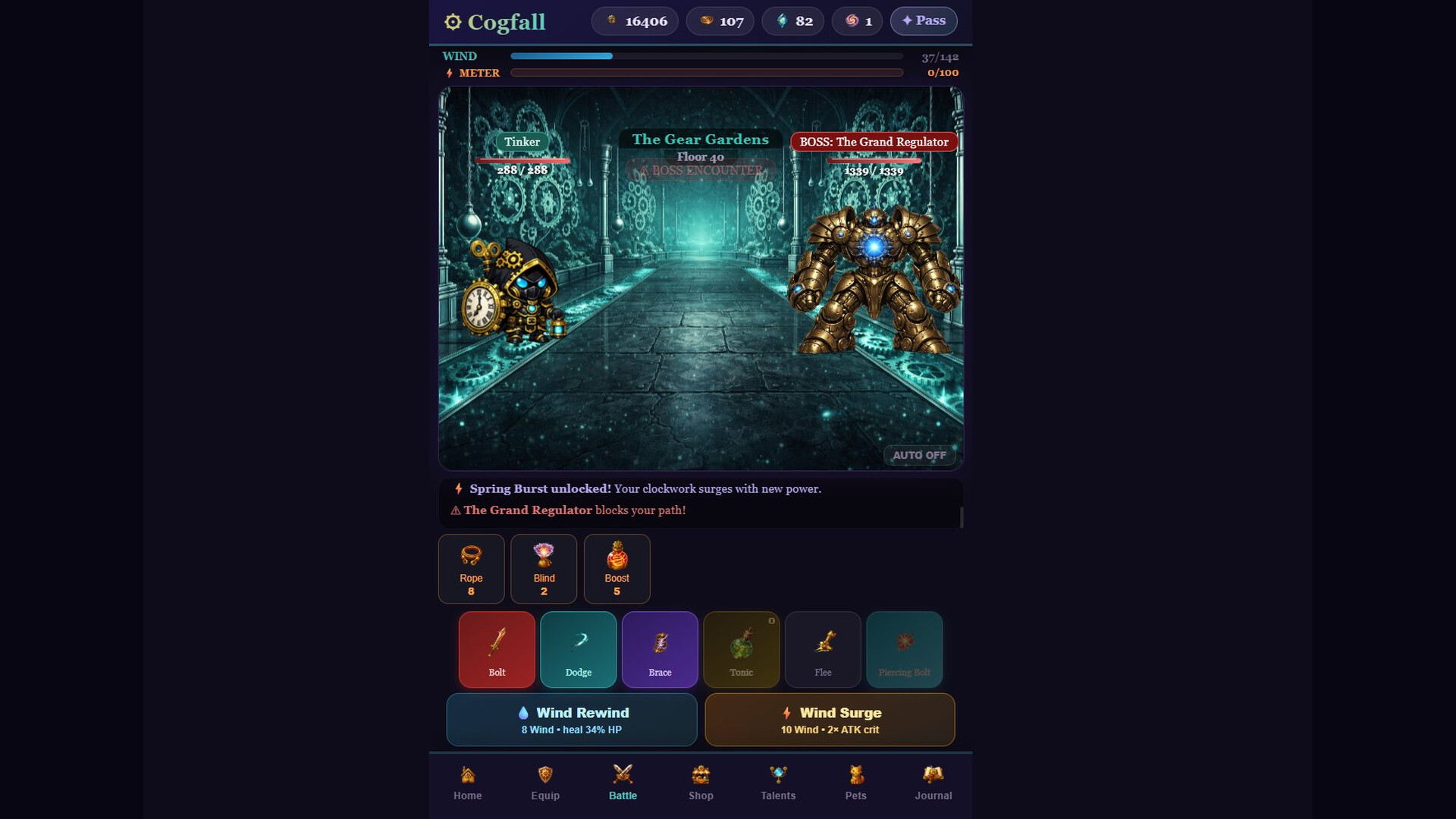 Cogfall screenshot 1