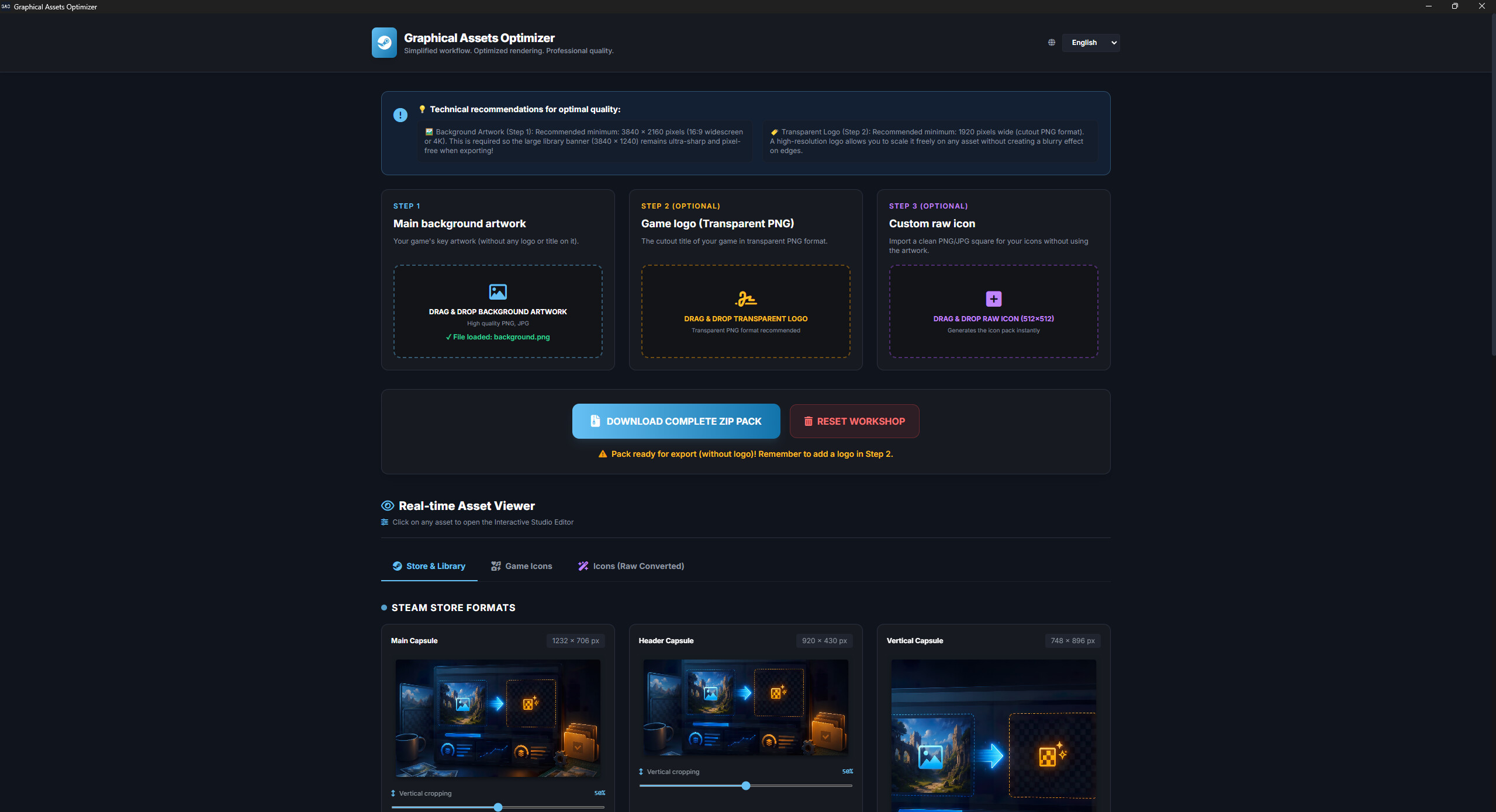 Graphical Assets Optimizer screenshot 4