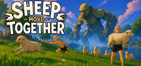Sheep Move Together — Steam header