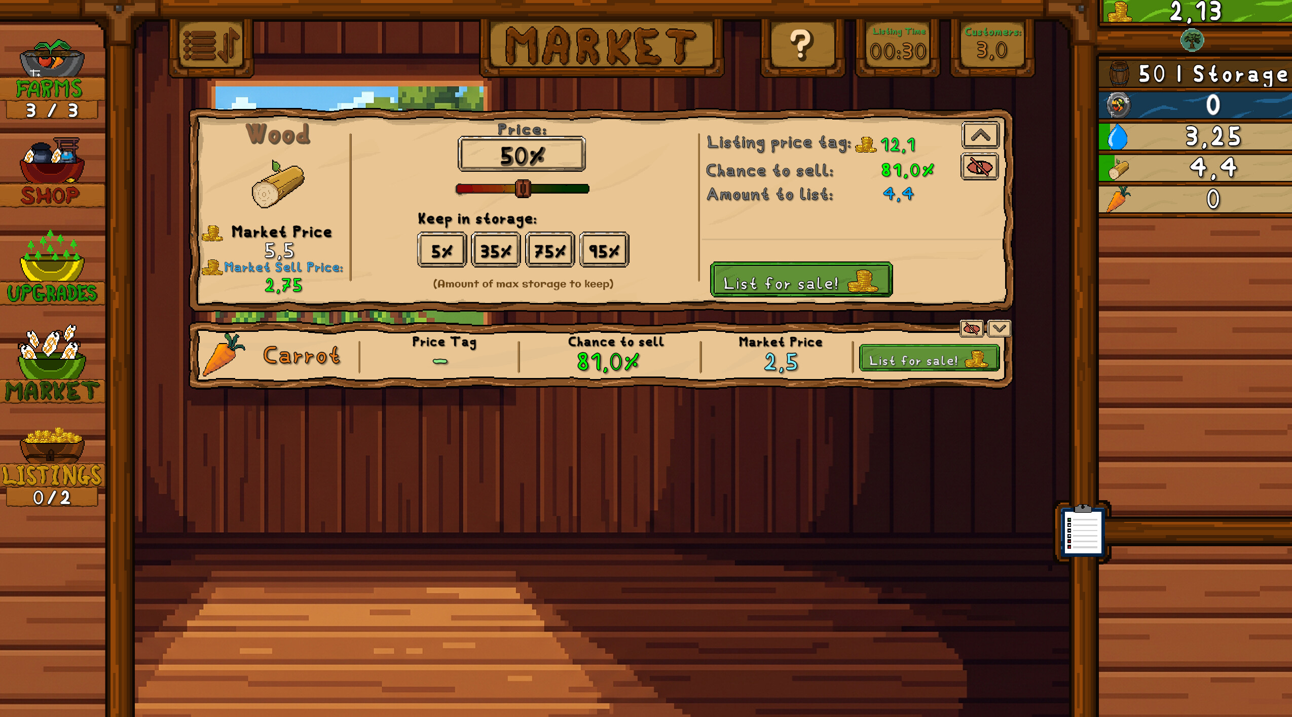 Marketfield Idle screenshot 2