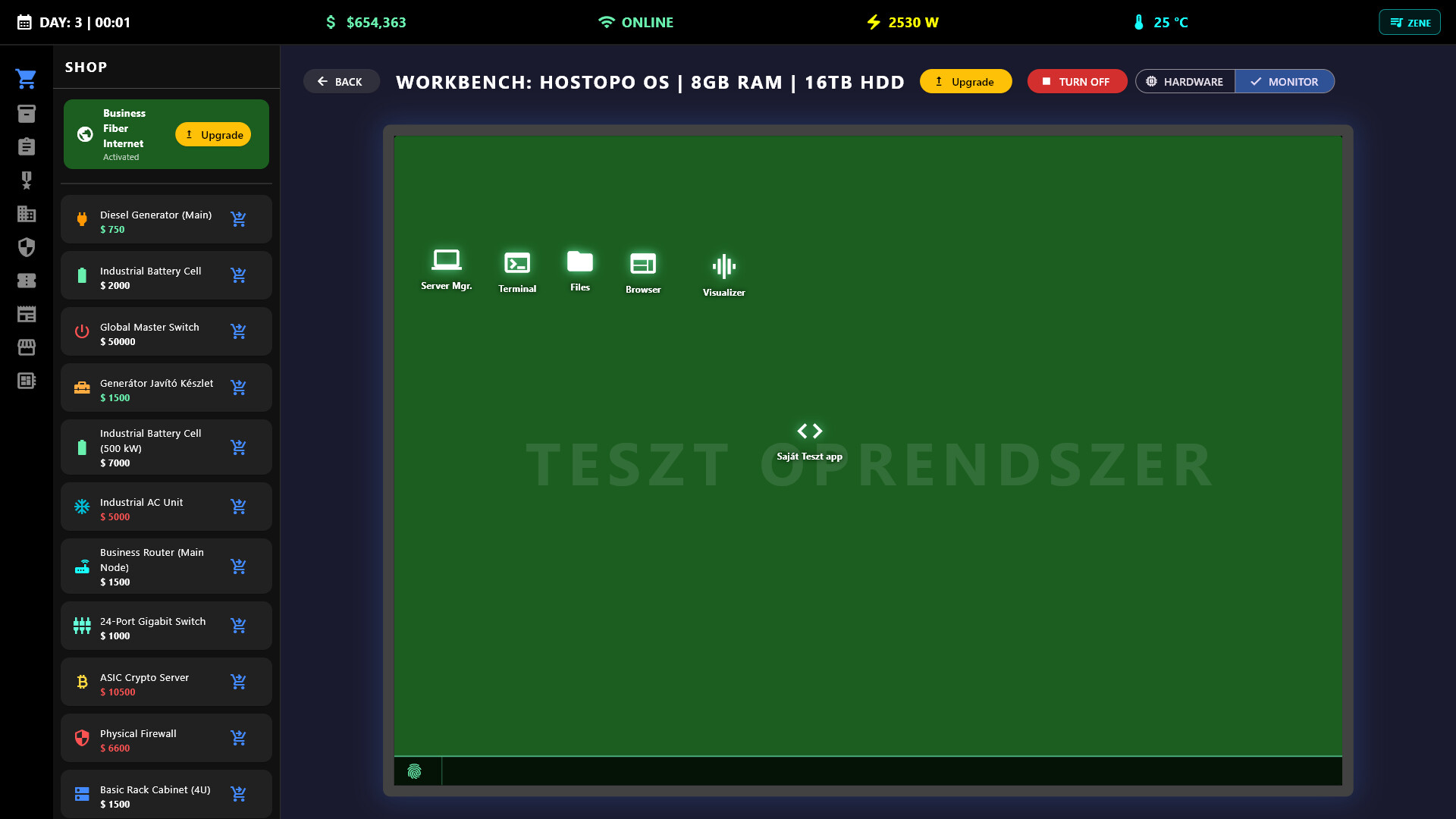 Hosting Simulator: CustomOS screenshot 3