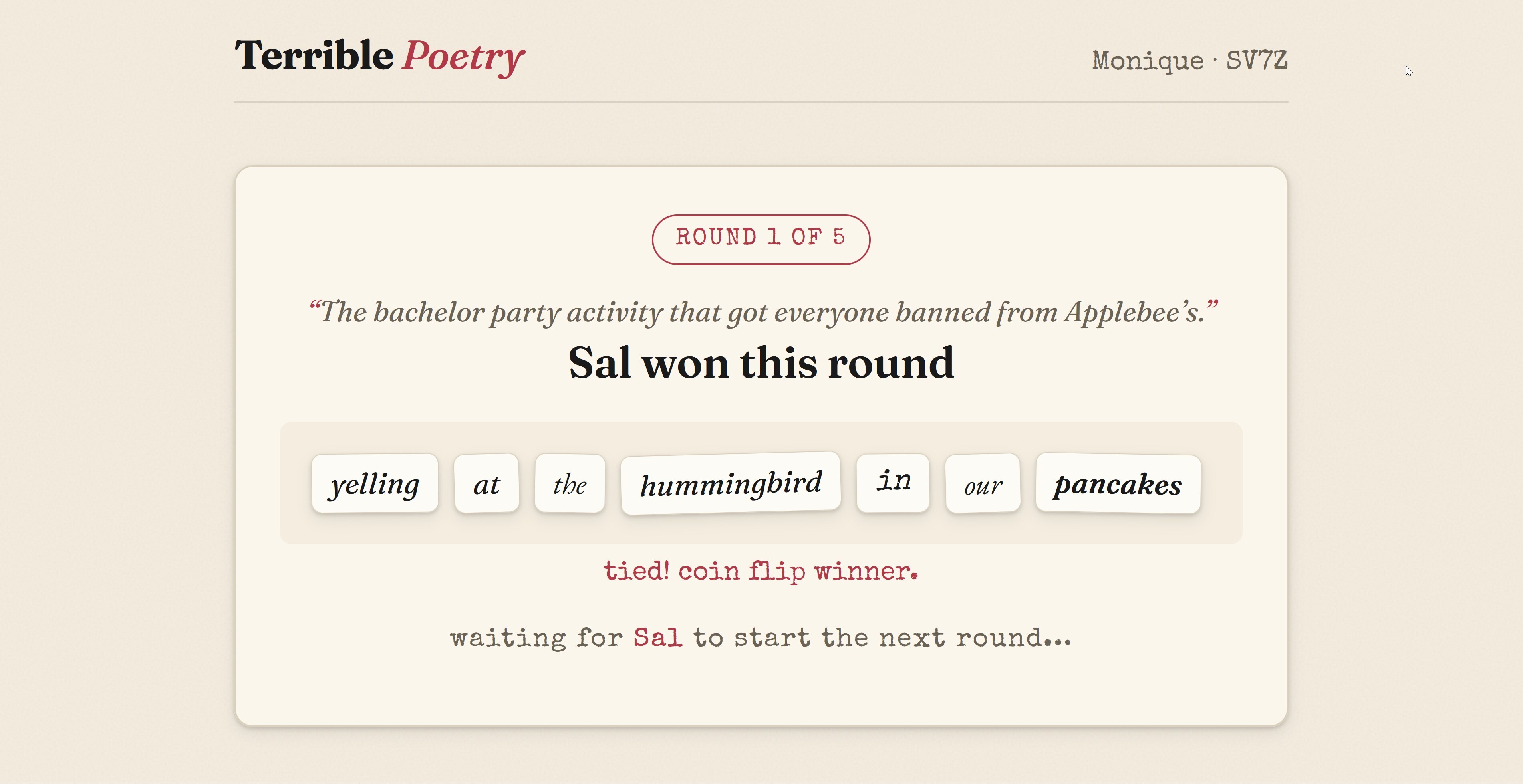Terrible Poetry screenshot 1