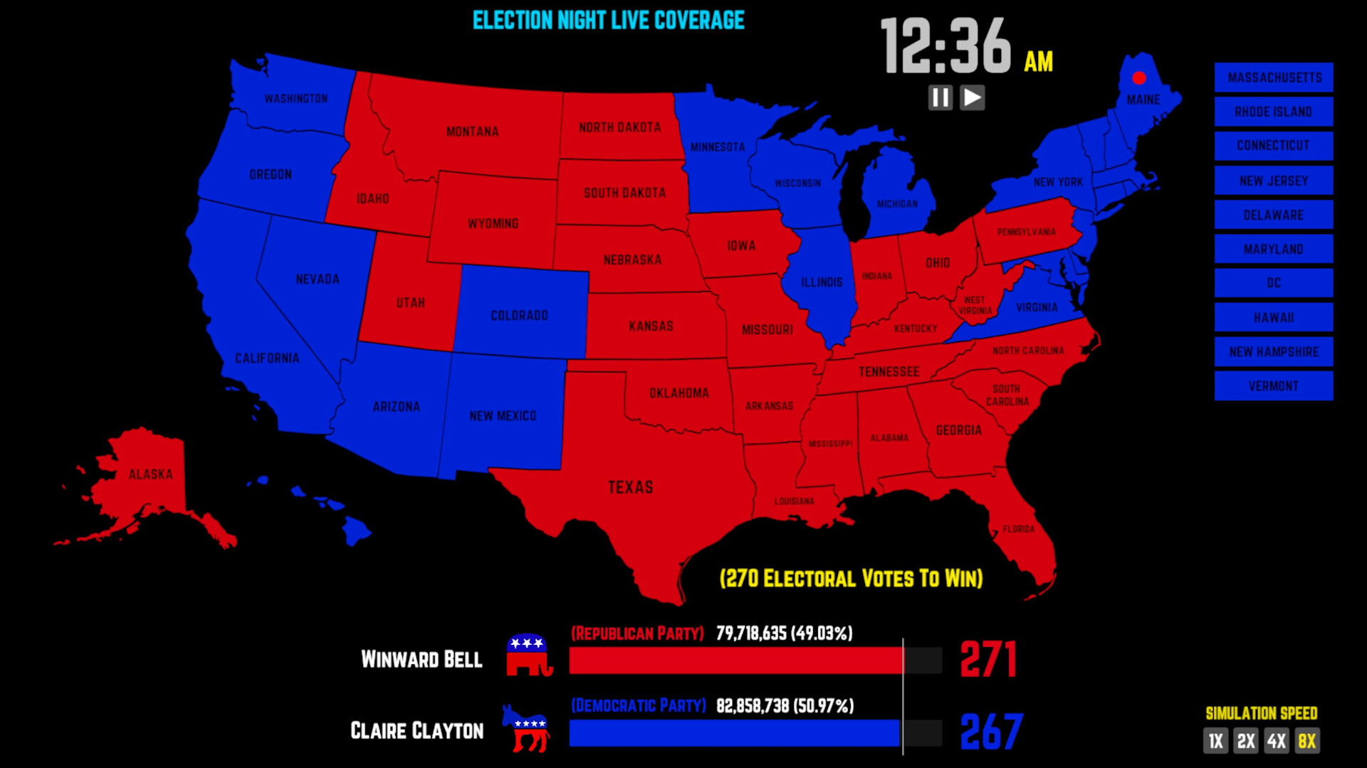 2026 U.S. Election Simulator screenshot 7