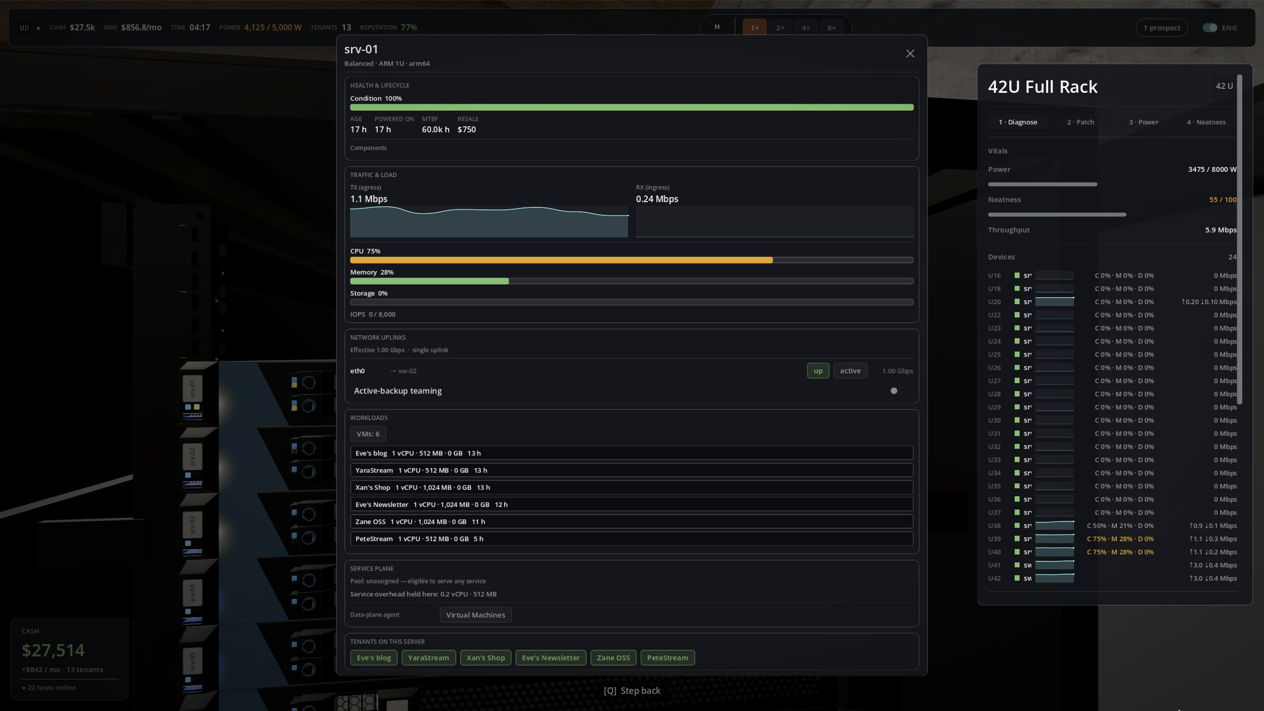Uptime: A Cloud Provider Sim screenshot 6