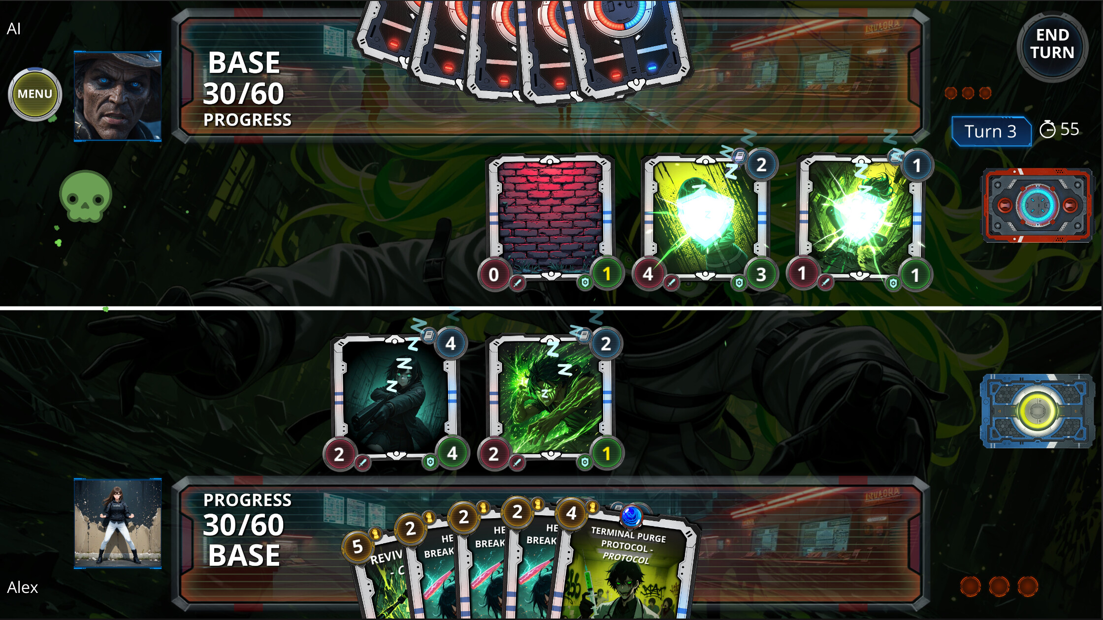 Neon Blackfall screenshot 2
