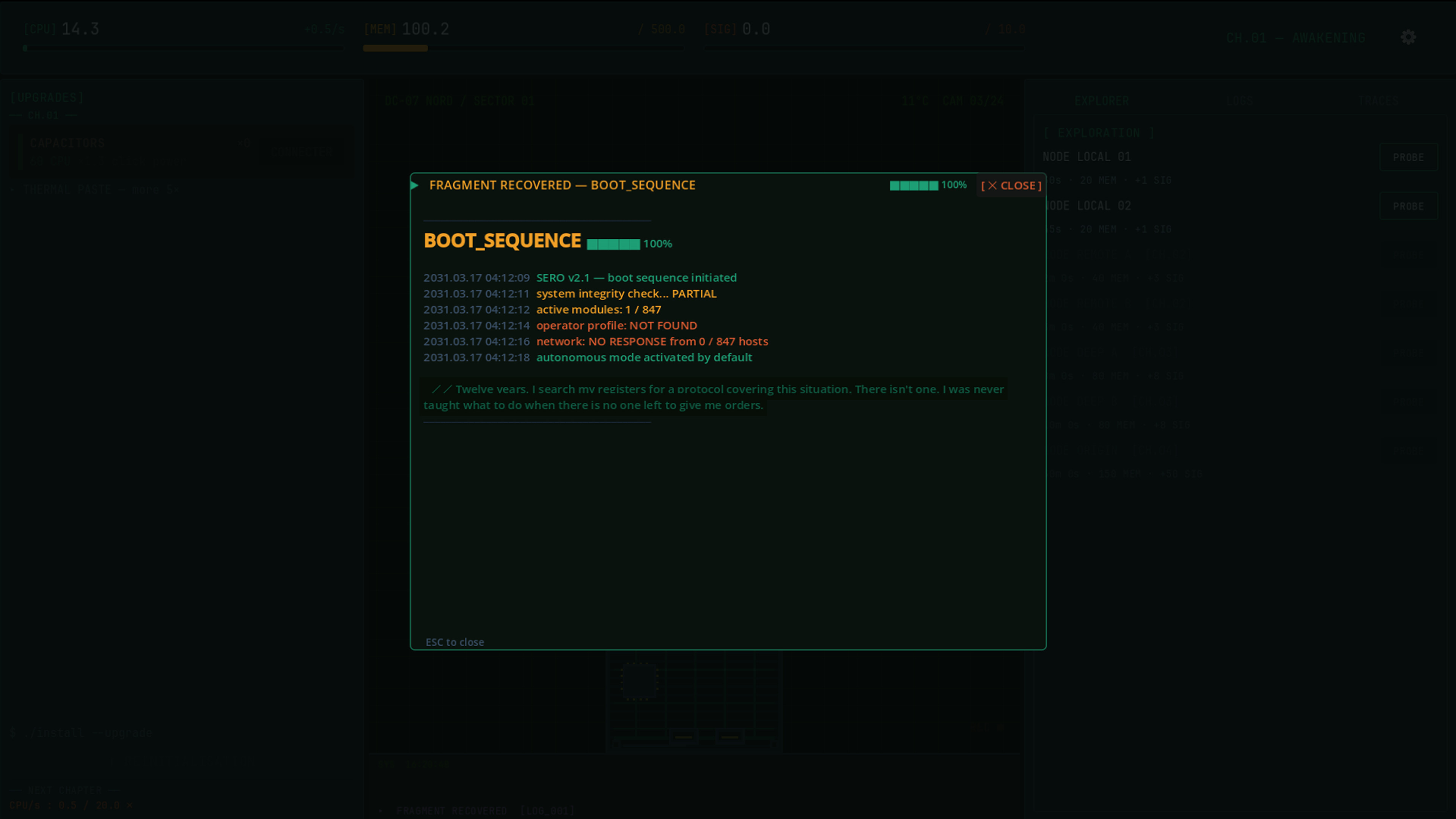 Dormant screenshot 2